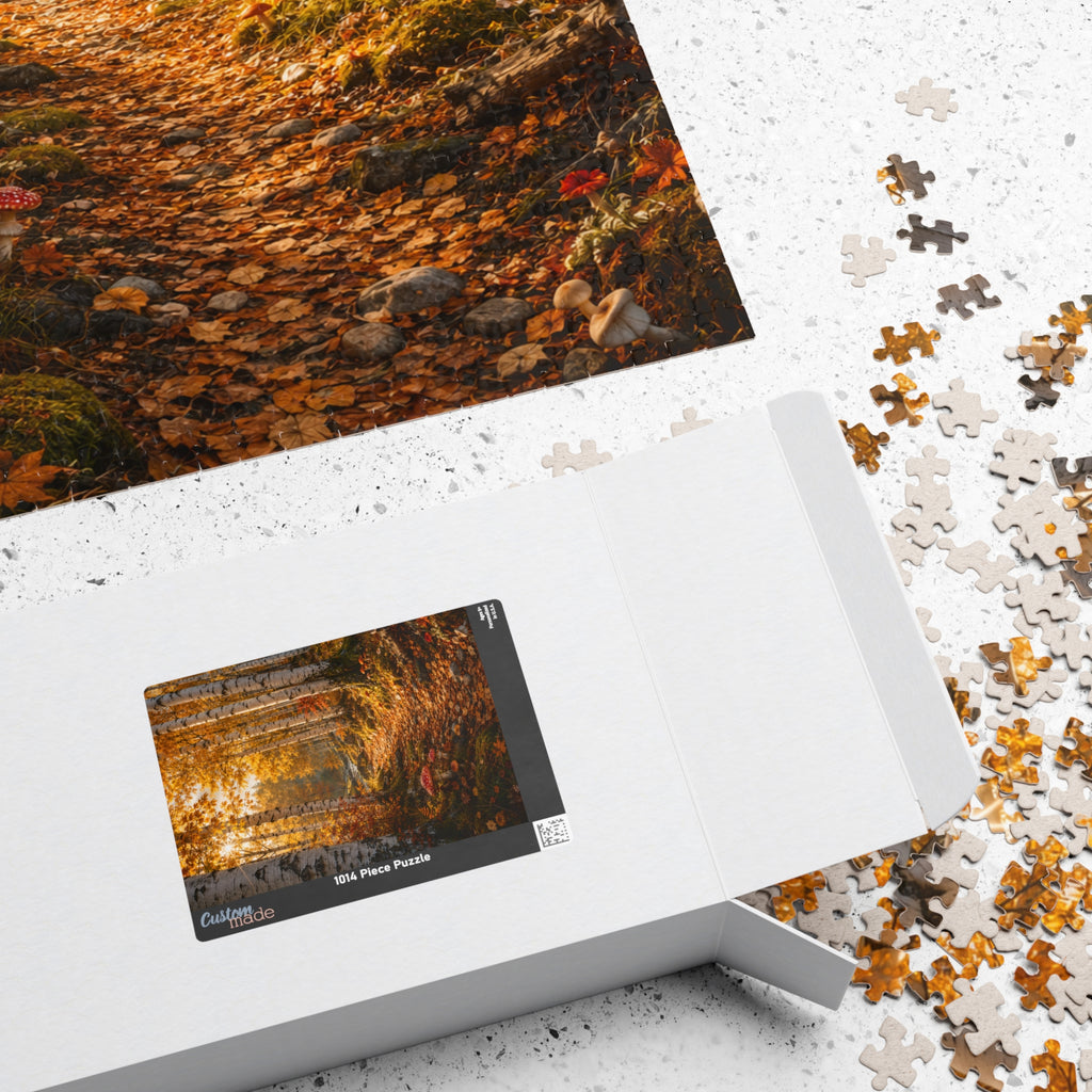 Autumn Birch Forest Puzzle — Scenic Woodland Jigsaw (110/252/520/1014 pcs)