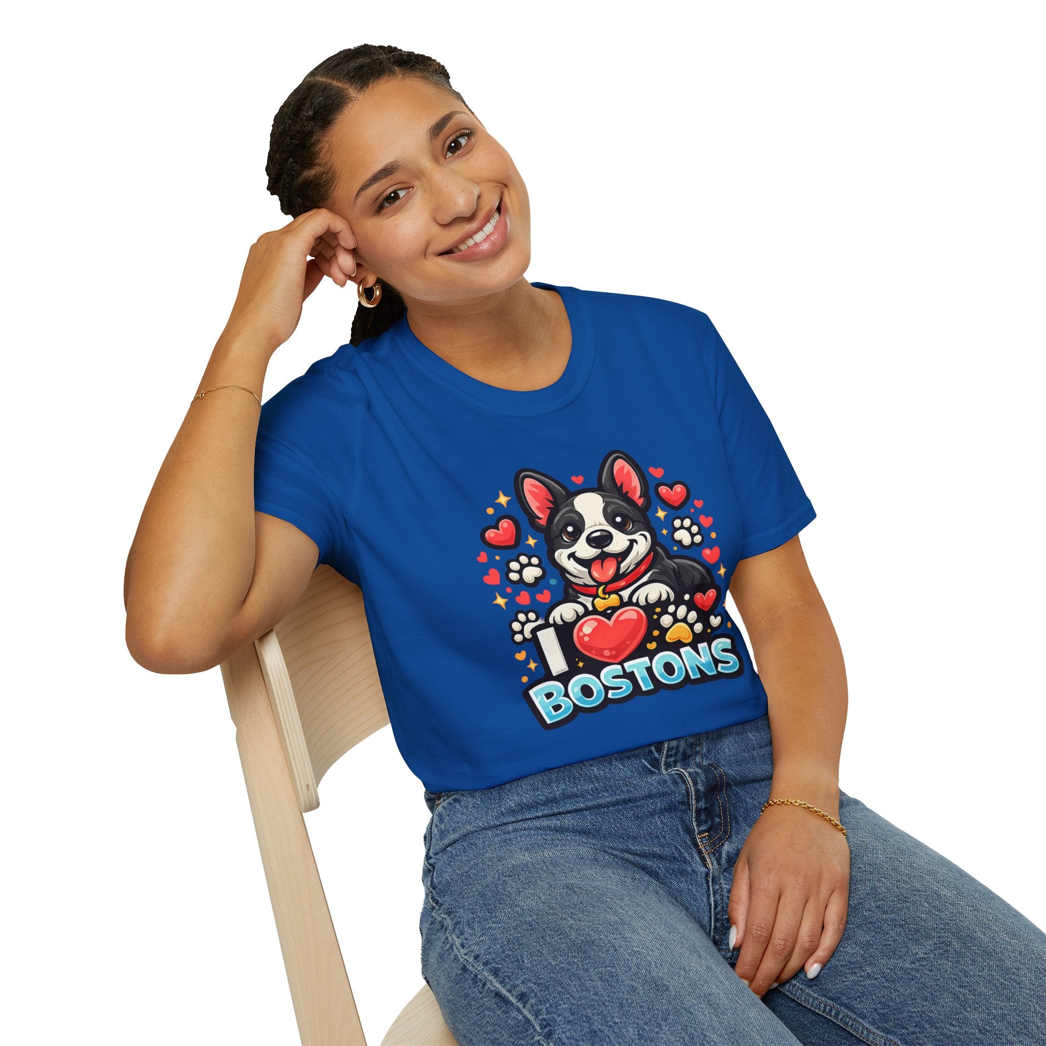 Boston Terrier T-Shirt — Cute "I ♥ Bostons" Dog Lover Tee