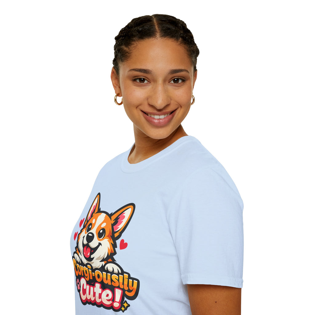 Corgi-ously Cute! Corgi Graphic T-Shirt