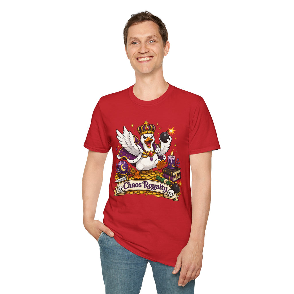Chaos Royalty T-Shirt — Cute Crowned Goose Tee