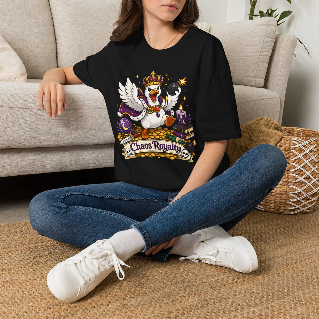 Chaos Royalty T-Shirt — Cute Crowned Goose Tee
