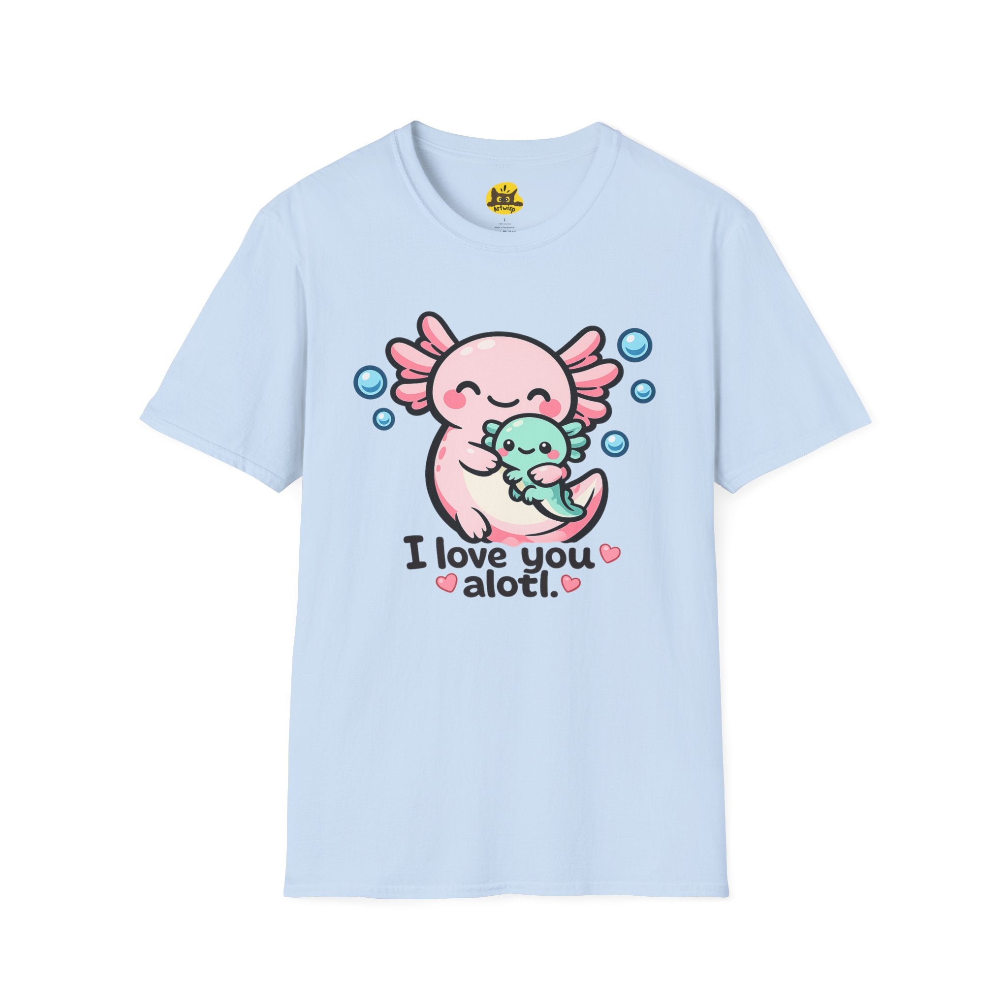 "I love you a lotl" Cute Axolotl Family Tee