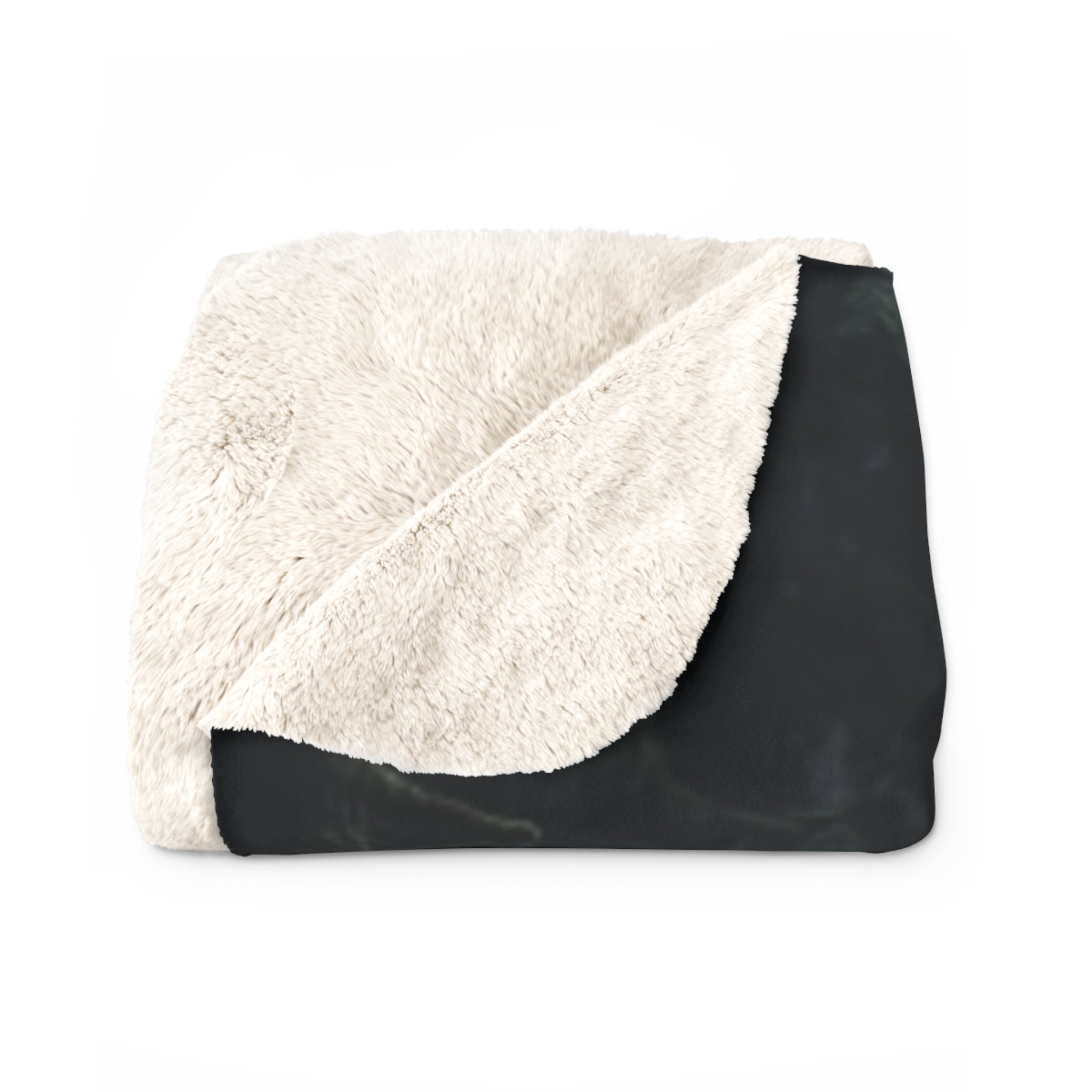 Bigfoot Forest Sherpa Blanket — Cozy Fleece Camping Throw