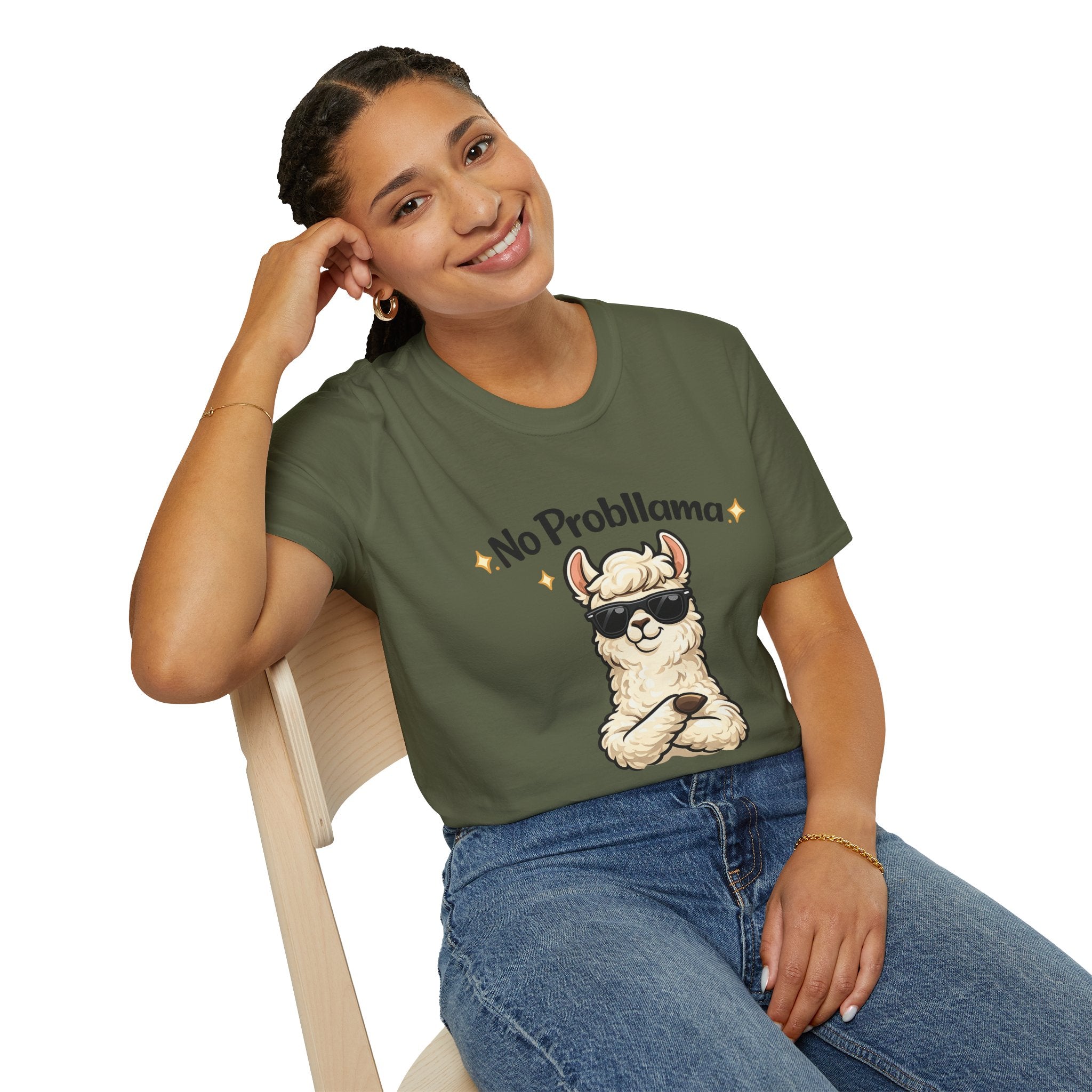 No Probllama T-Shirt — Funny Llama Graphic Tee
