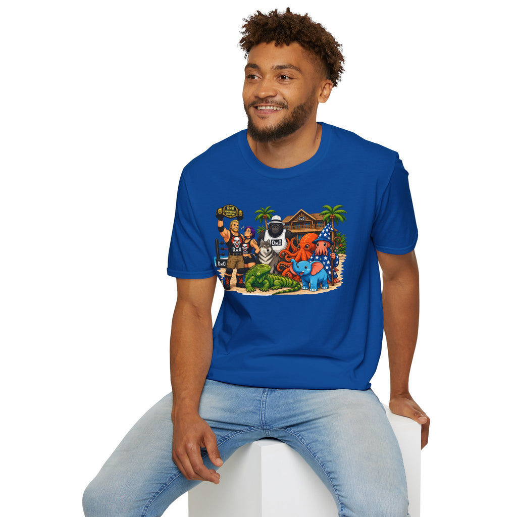 Funny T-Shirt — Wild Wrestling Mascot Crew Gift Tee