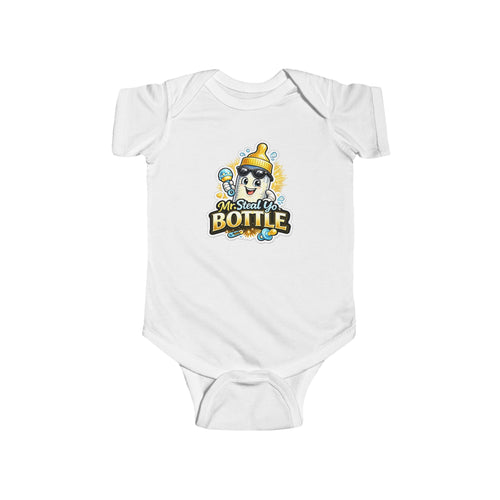 'Mr. Steal Yo Bottle' Baby Onesie | Funny Cute Infant