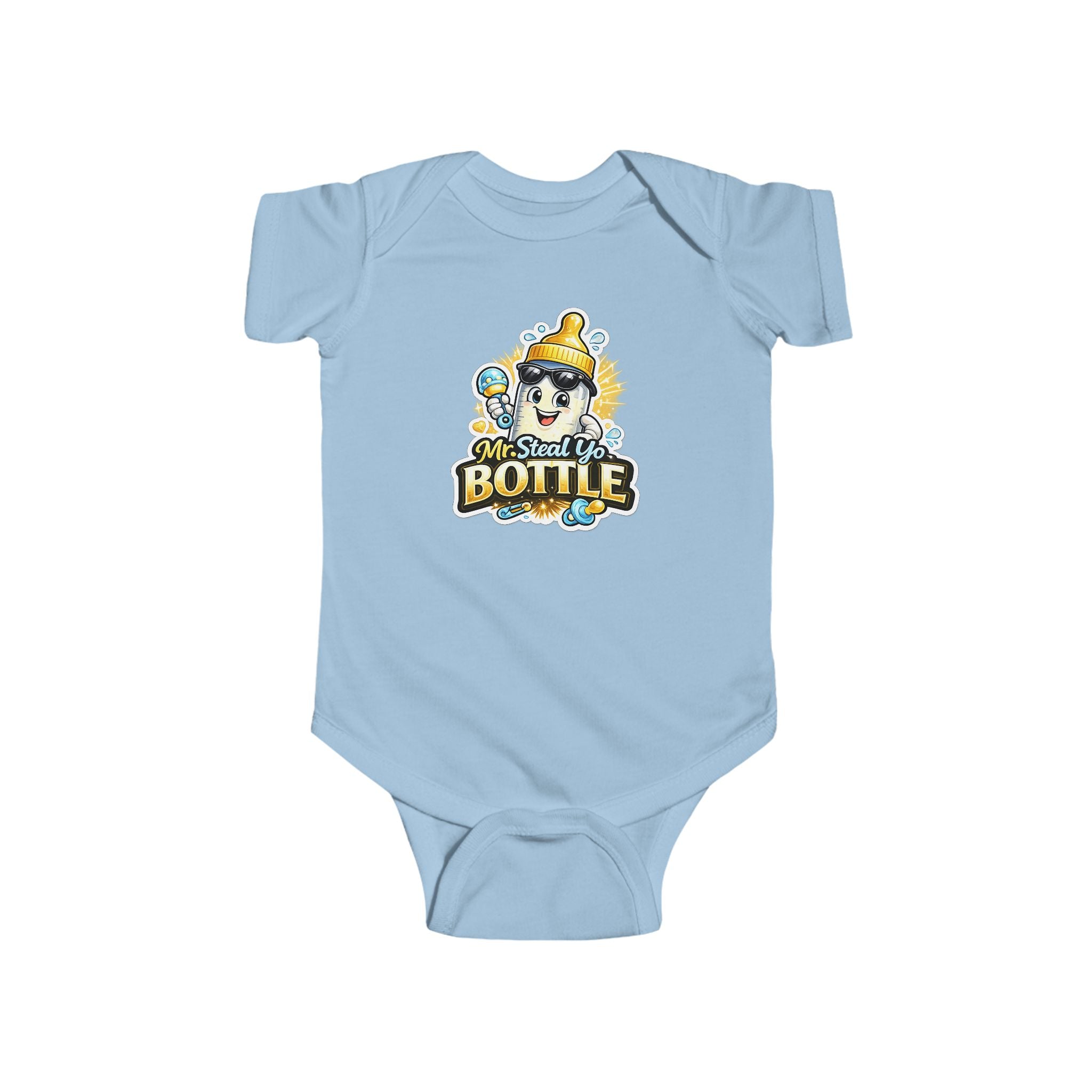 'Mr. Steal Yo Bottle' Baby Onesie | Funny Cute Infant