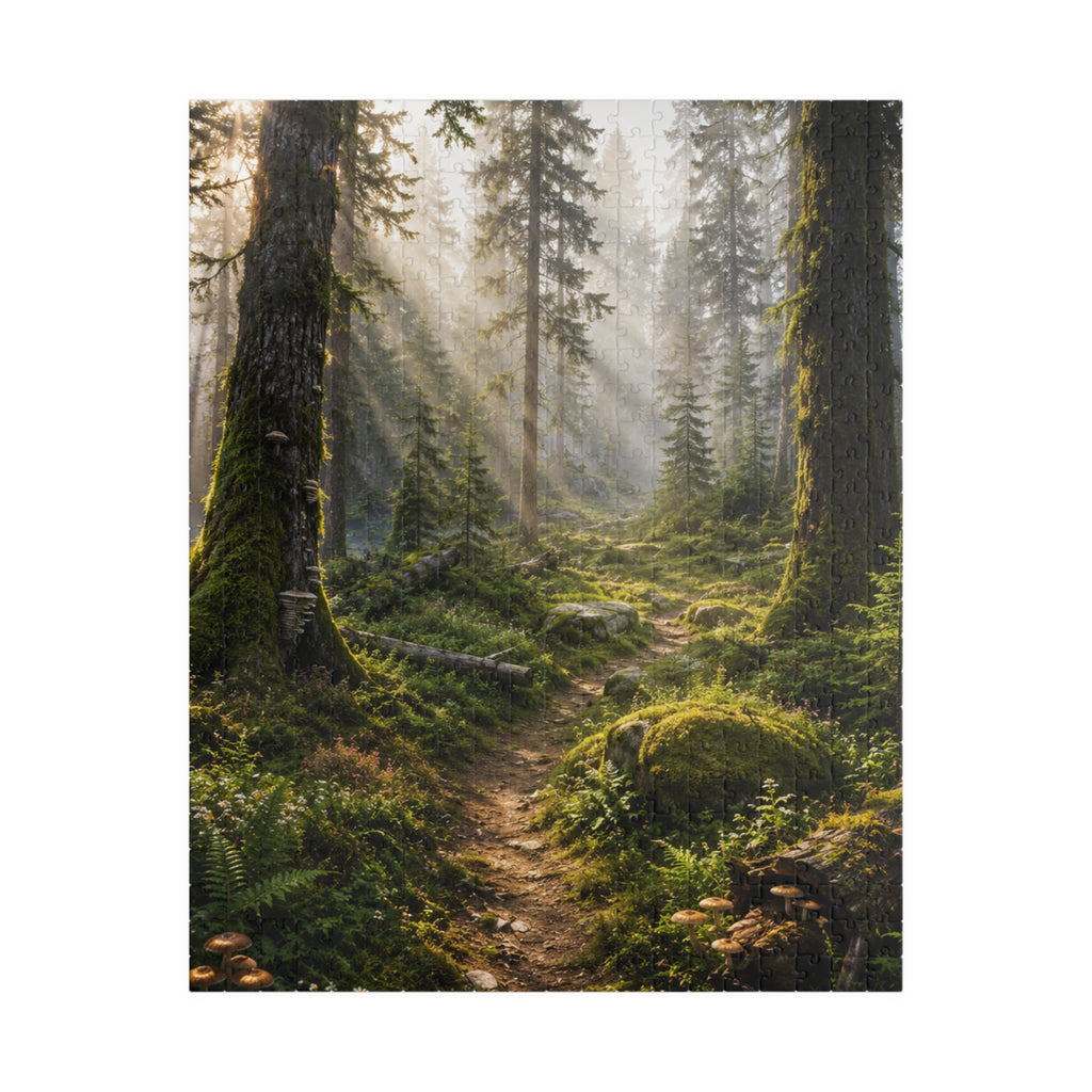 Mystic Forest Path Puzzle — Scenic Woodland Jigsaw (110/252/520/1014 pcs)