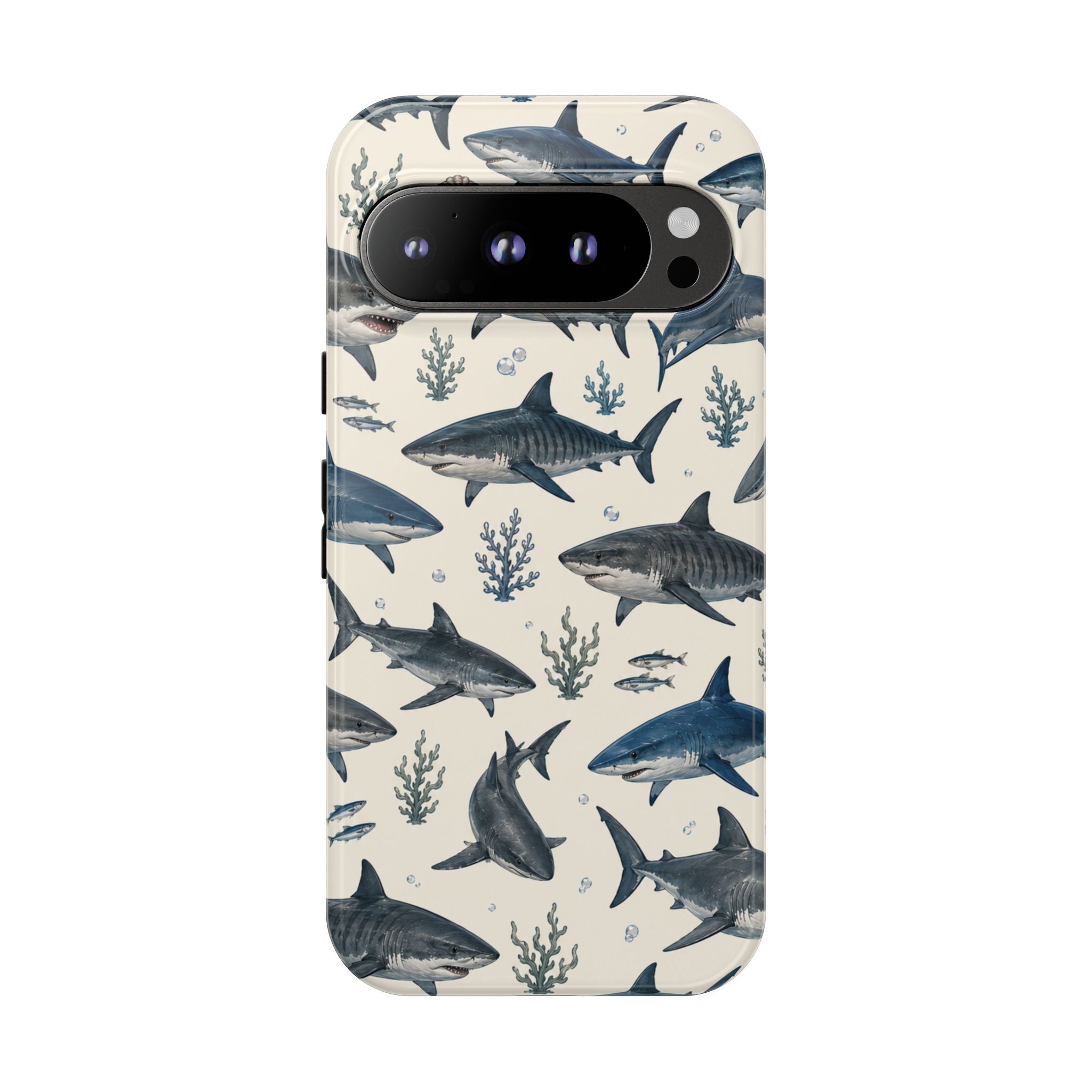 Shark Pattern Phone Case – Nautical Oceanic Phone Cover
