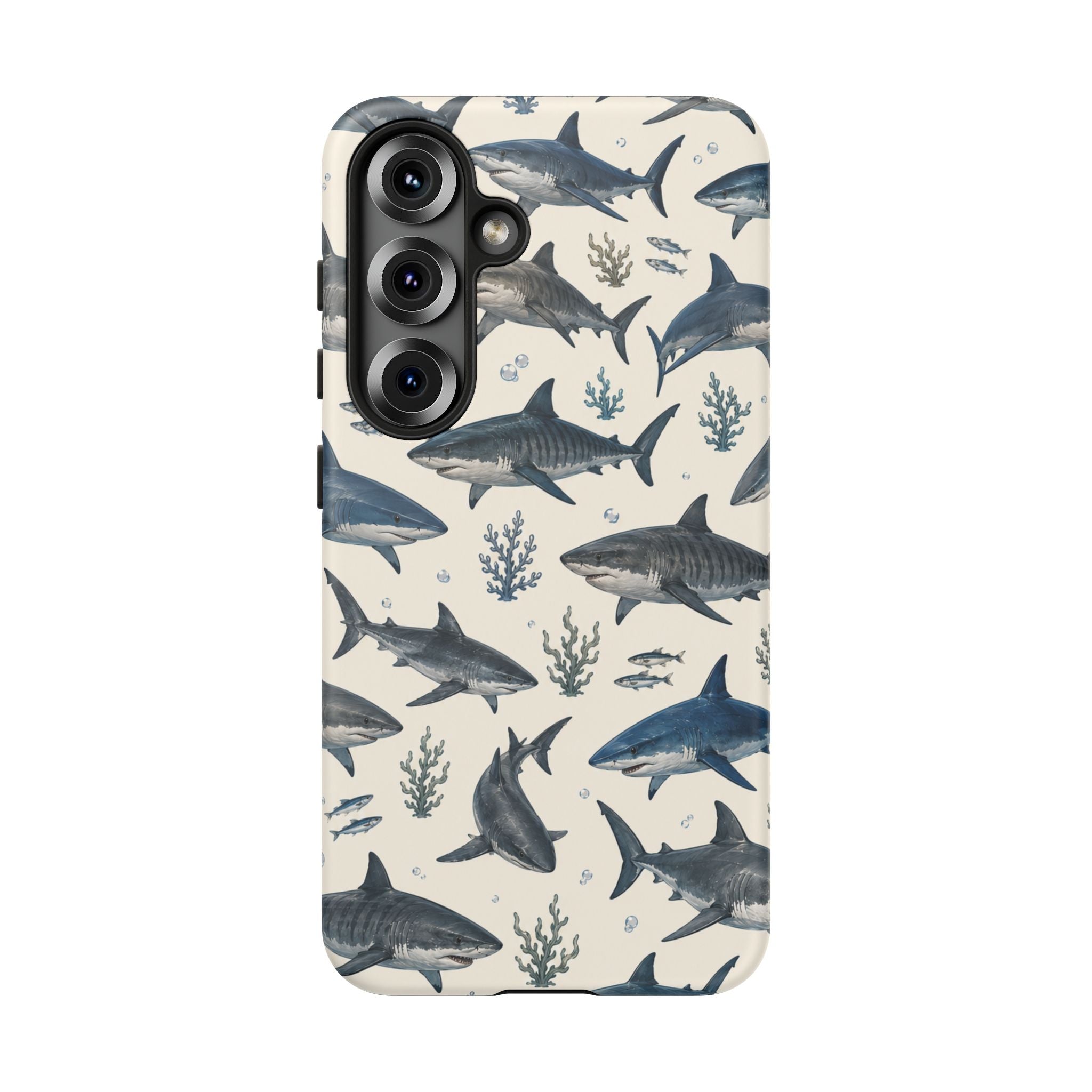Shark Pattern Phone Case – Nautical Oceanic Phone Cover