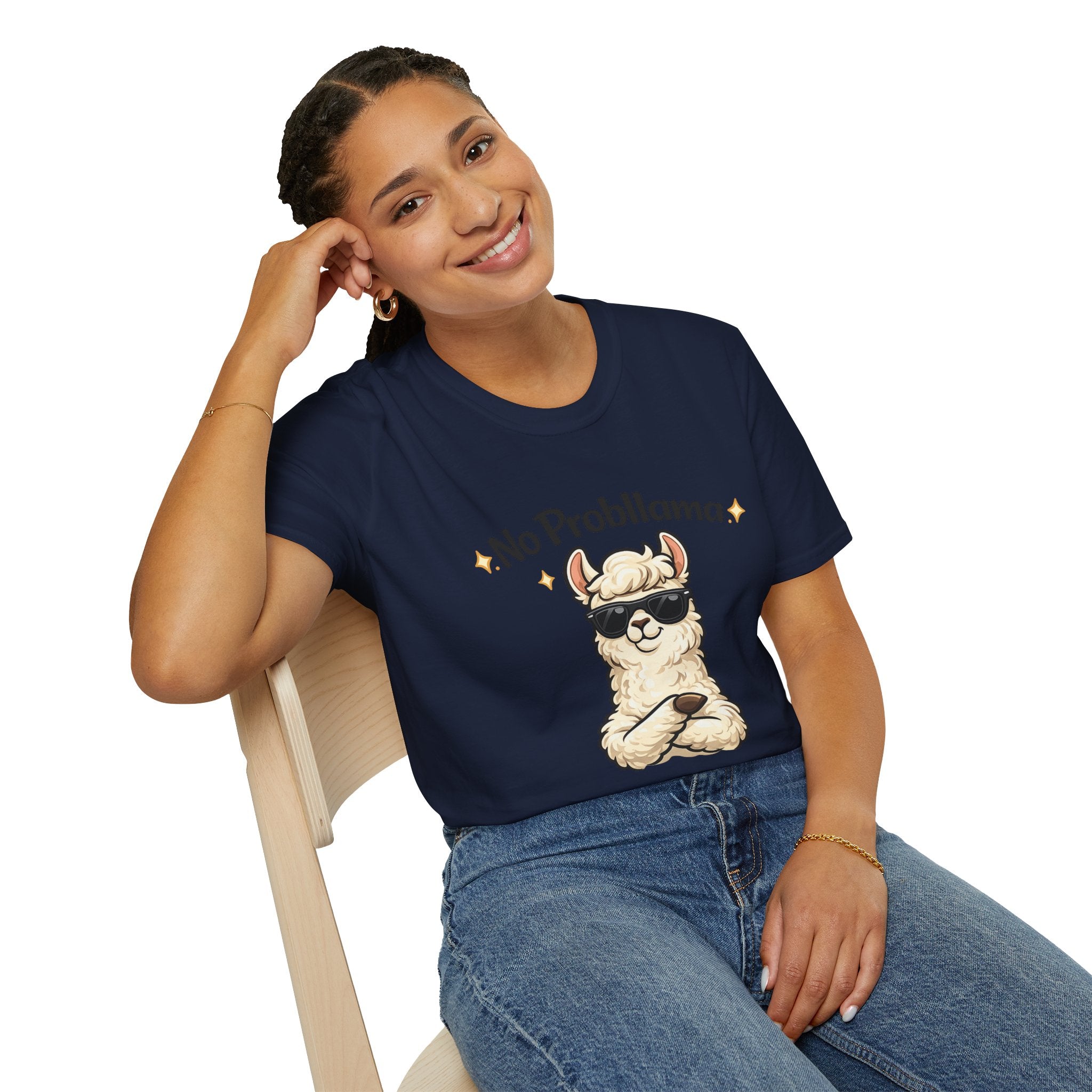 No Probllama T-Shirt — Funny Llama Graphic Tee