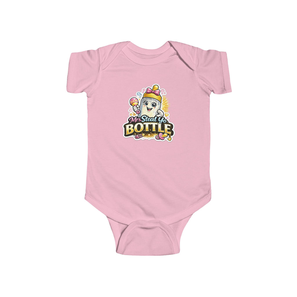 "Mrs. Steal Yo Bottle" Baby Onesie | Cute Infant Bodysuit Gift