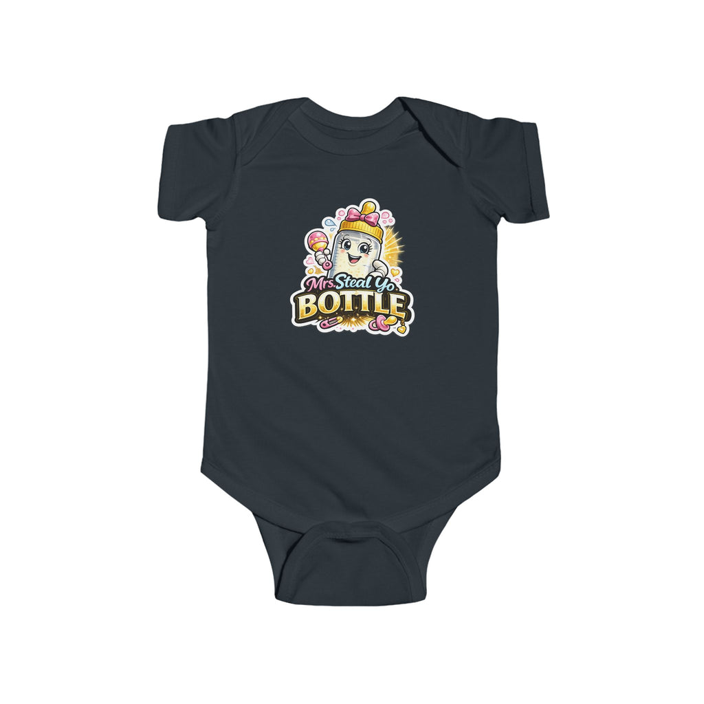 "Mrs. Steal Yo Bottle" Baby Onesie | Cute Infant Bodysuit Gift