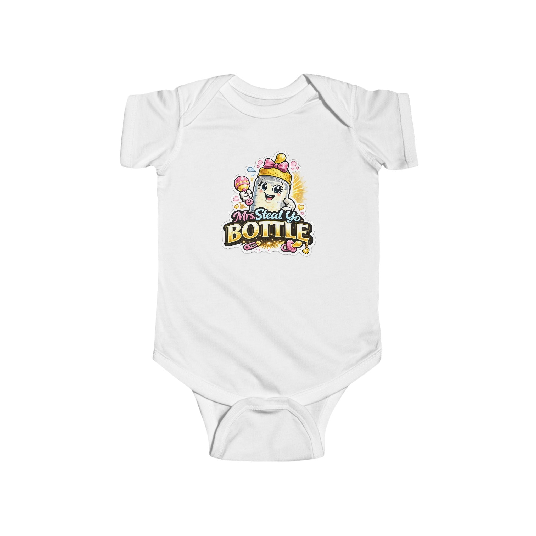 "Mrs. Steal Yo Bottle" Baby Onesie | Cute Infant Bodysuit Gift