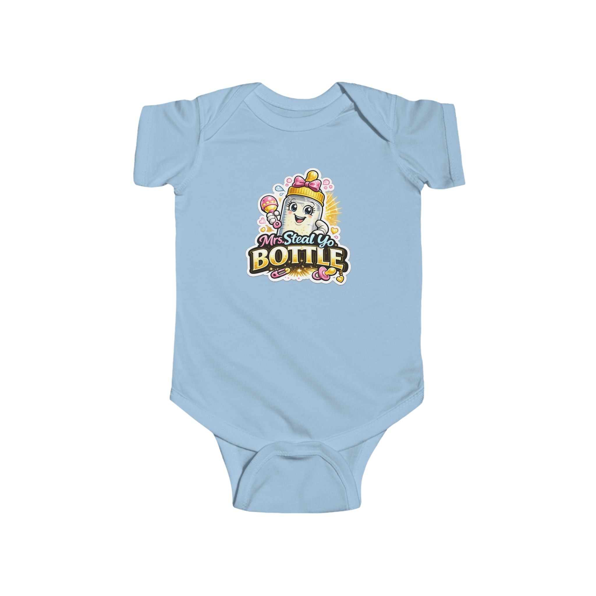 "Mrs. Steal Yo Bottle" Baby Onesie | Cute Infant Bodysuit Gift