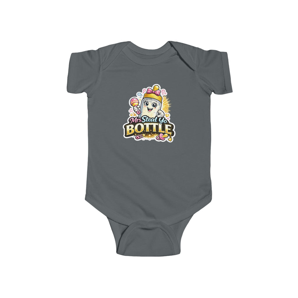 "Mrs. Steal Yo Bottle" Baby Onesie | Cute Infant Bodysuit Gift
