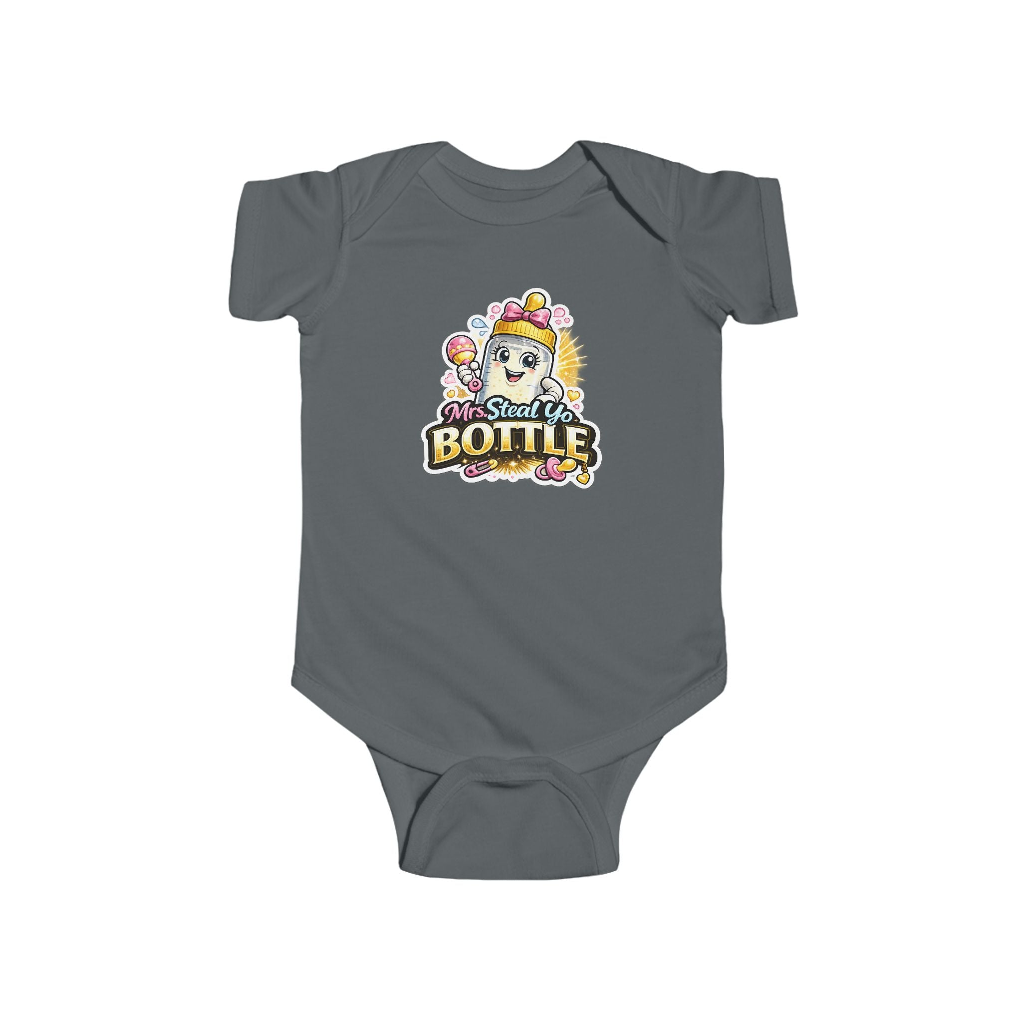 "Mrs. Steal Yo Bottle" Baby Onesie | Cute Infant Bodysuit Gift