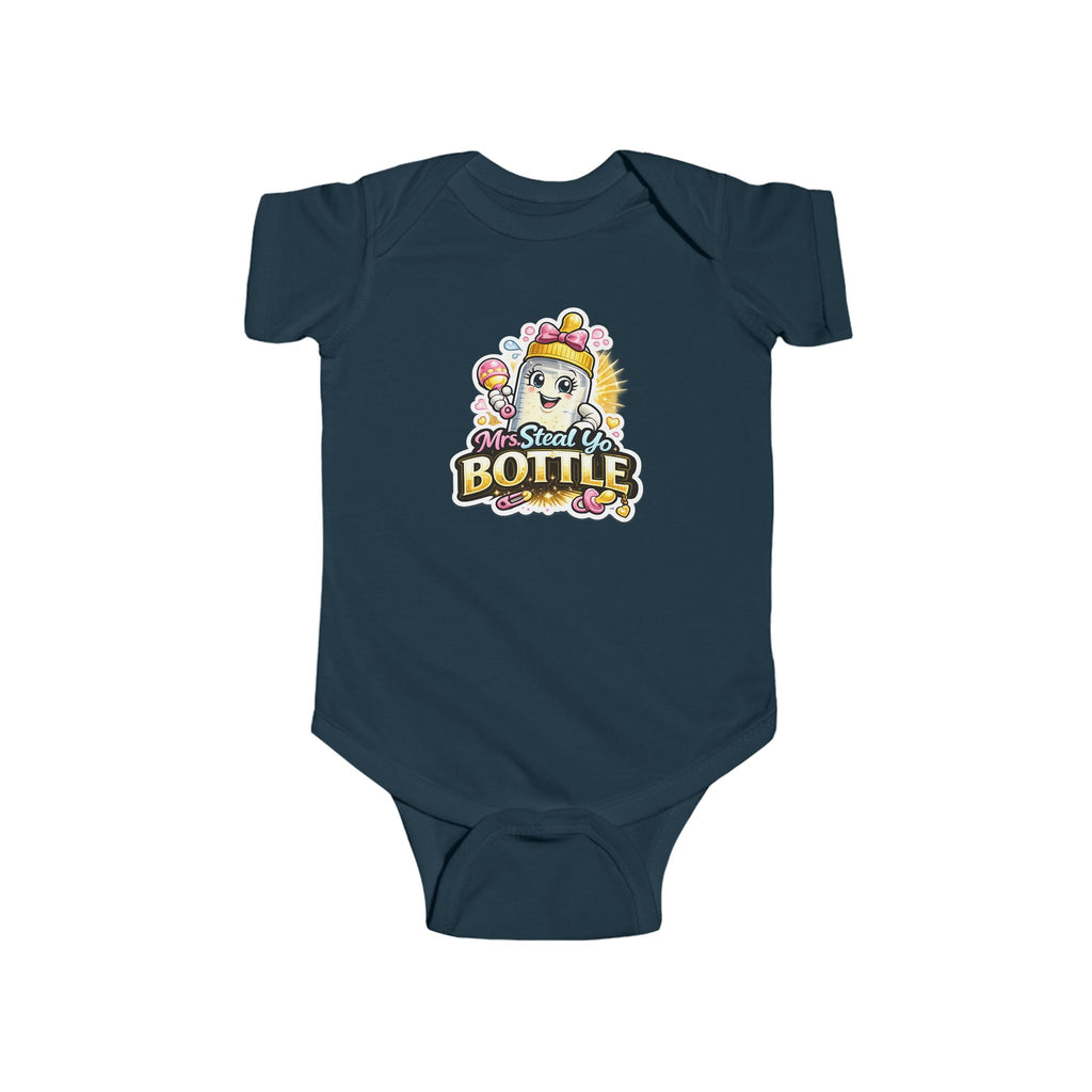 "Mrs. Steal Yo Bottle" Baby Onesie | Cute Infant Bodysuit Gift