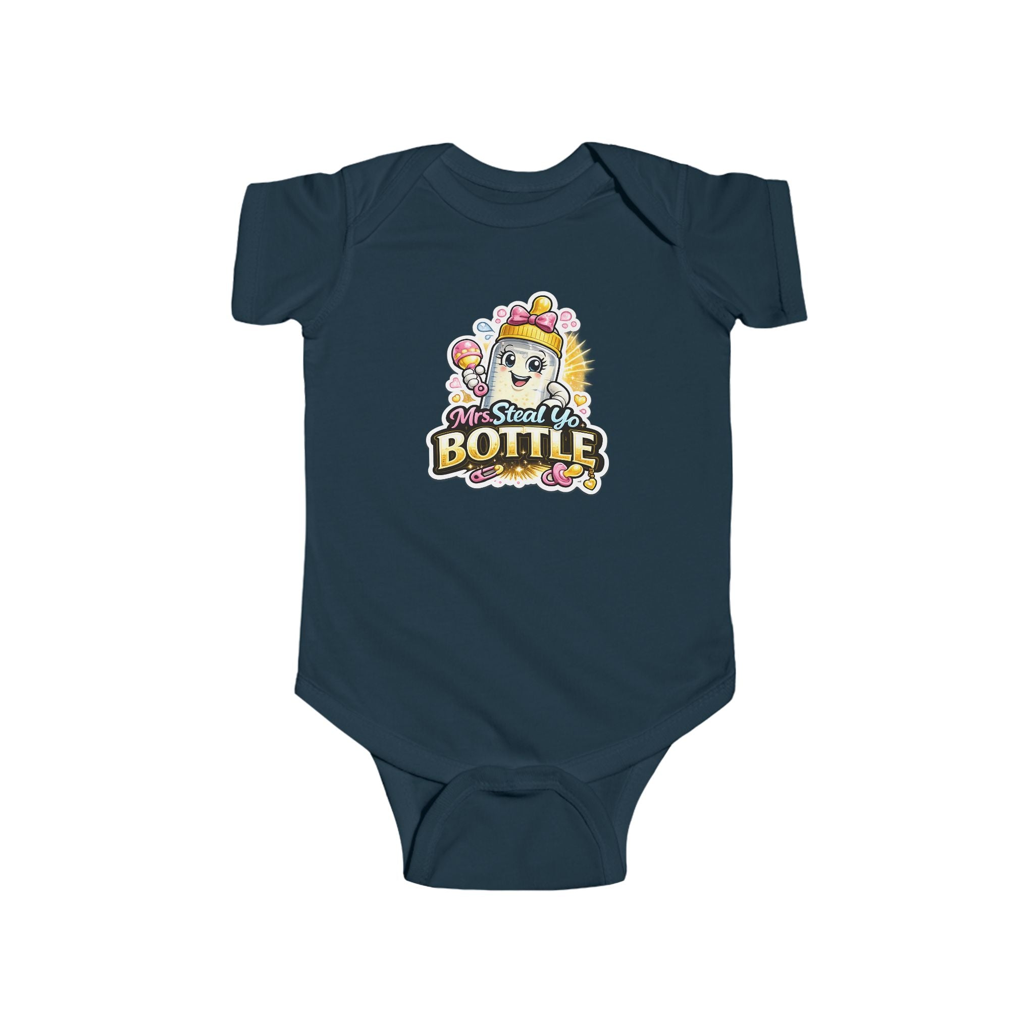 "Mrs. Steal Yo Bottle" Baby Onesie | Cute Infant Bodysuit Gift
