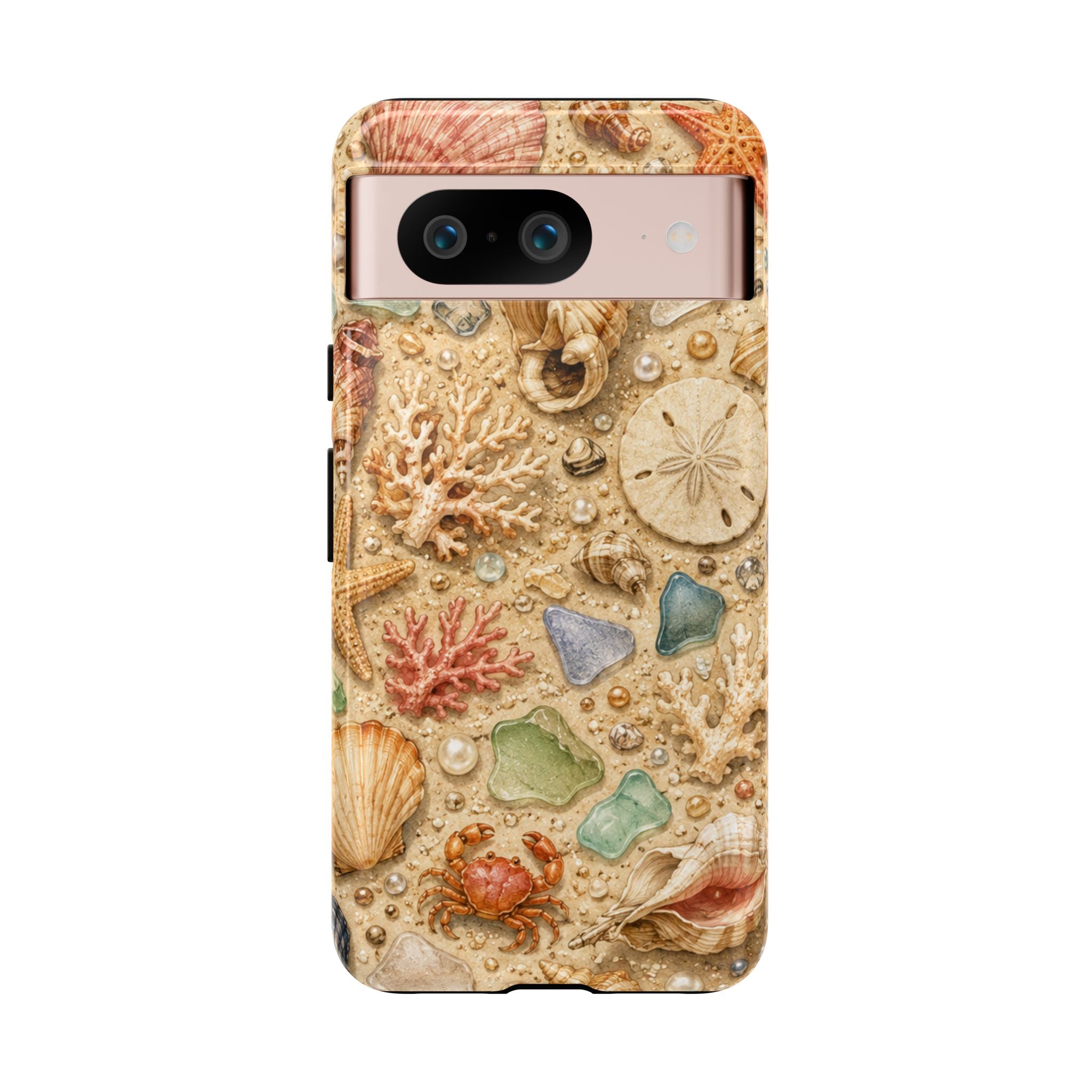 Beach Shells Phone Case — Seashell, Starfish & Sea Glass Coastal Design