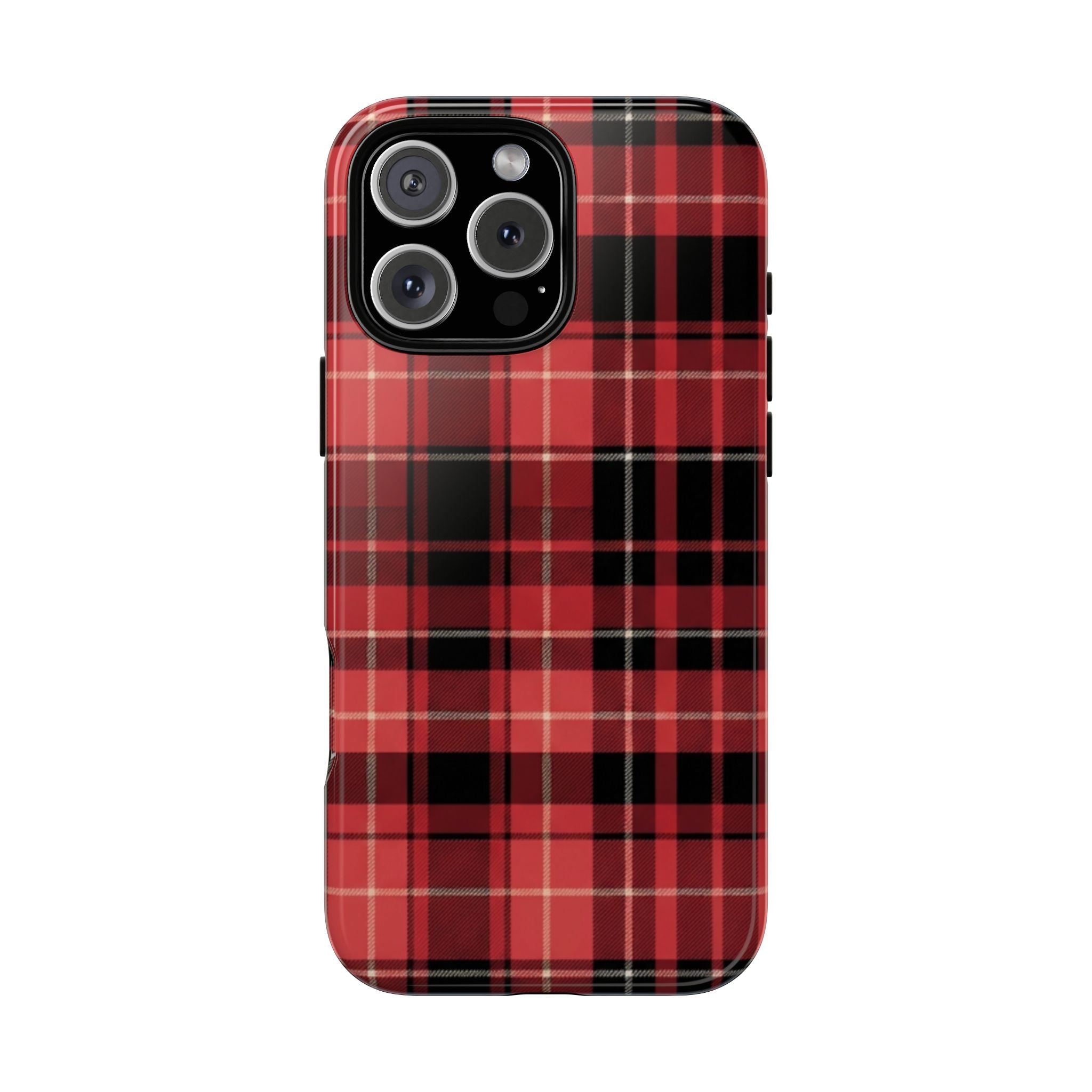 Red Black Buffalo Plaid Tough Phone Case