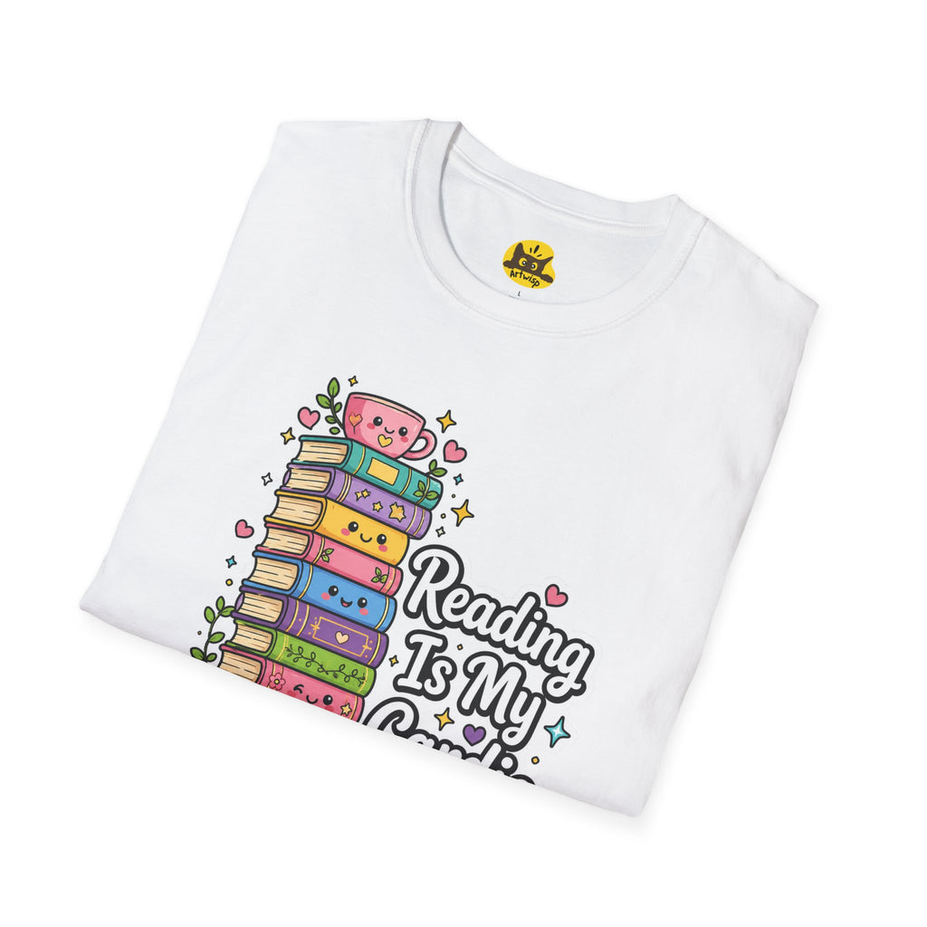 Reading Is My Cardio T-Shirt — Cute Books Graphic Tee for Book Lovers