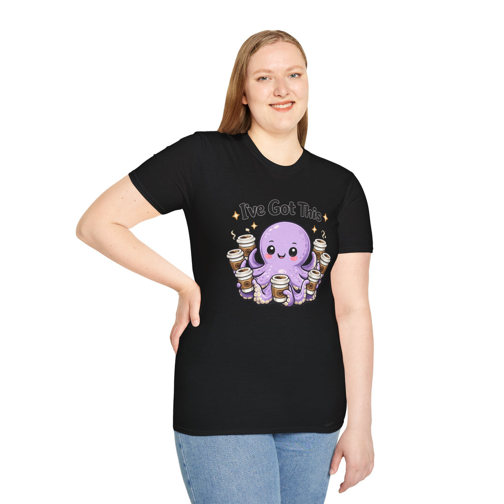 I’ve Got This Octopus Coffee Tee — Cute Motivational Graphic T-Shirt