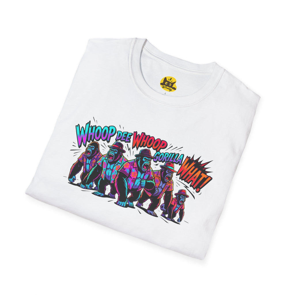 Gorilla Comic Pop Art T-Shirt — "Whoop Dee Whoop Gorilla What!" Graphic Tee