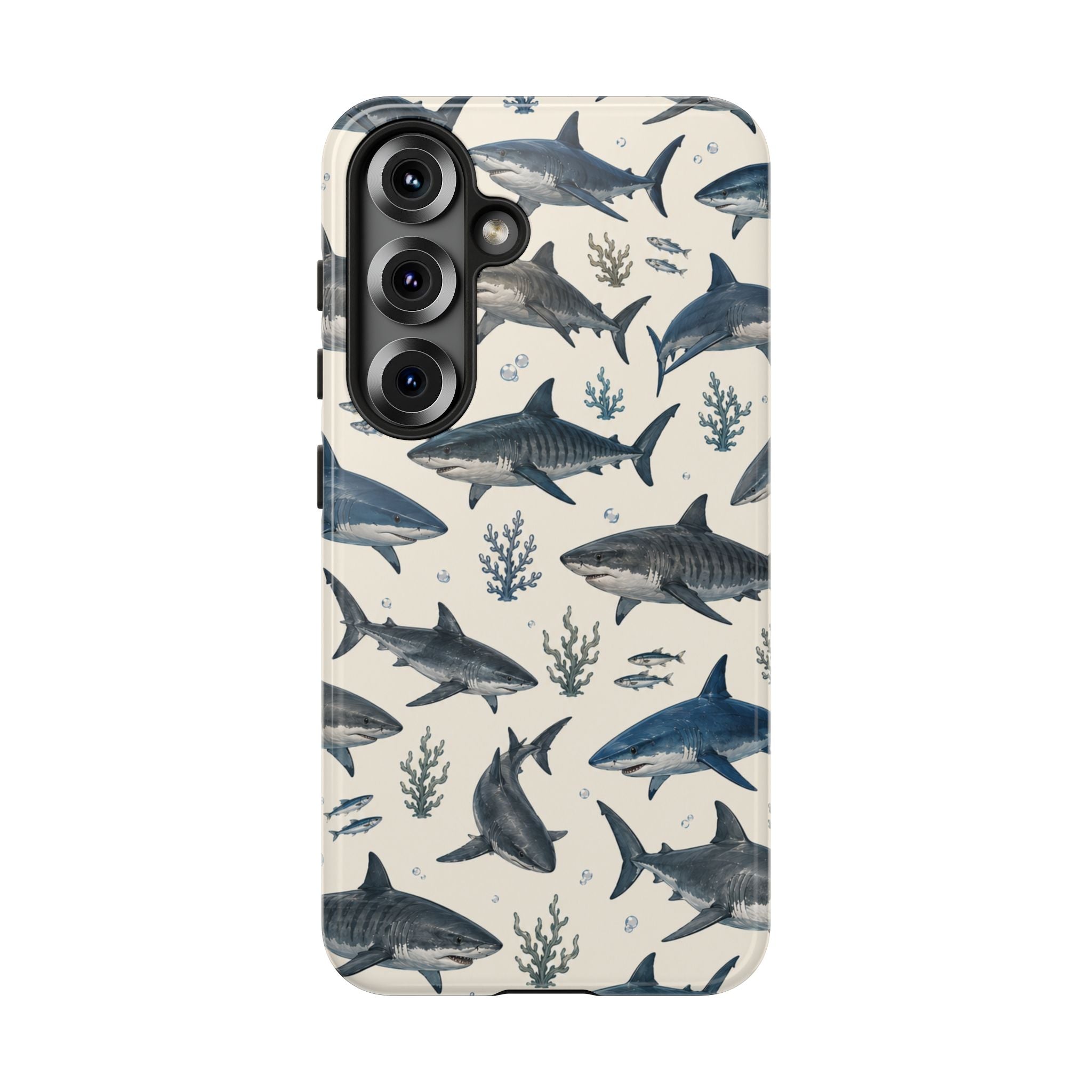 Shark Pattern Phone Case – Nautical Oceanic Phone Cover
