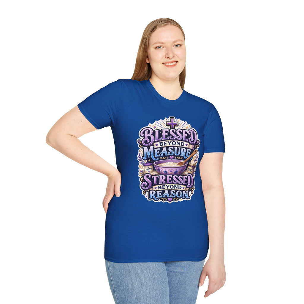 Blessed Beyond Measure T-Shirt — Faith-Inspired Christian Graphic Tee