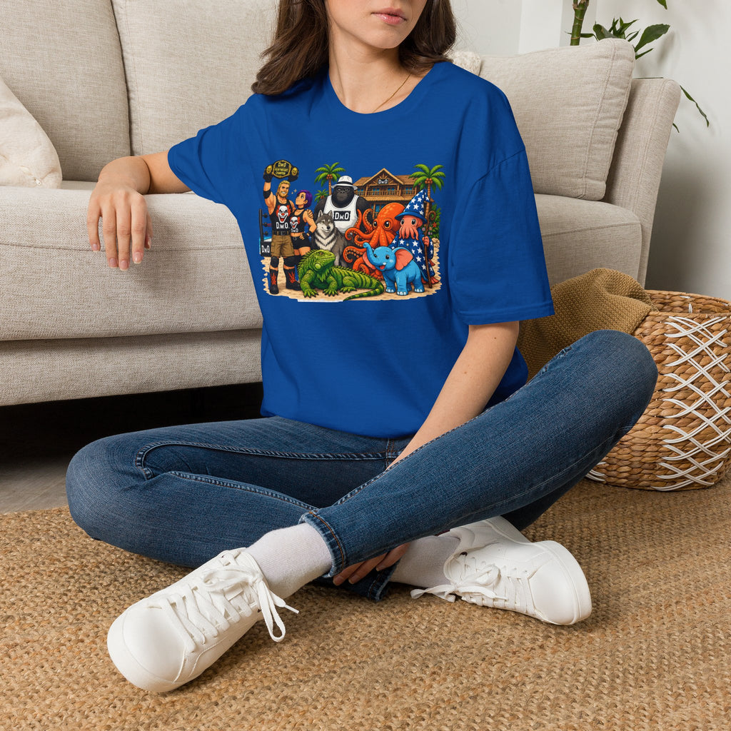 Funny T-Shirt — Wild Wrestling Mascot Crew Gift Tee
