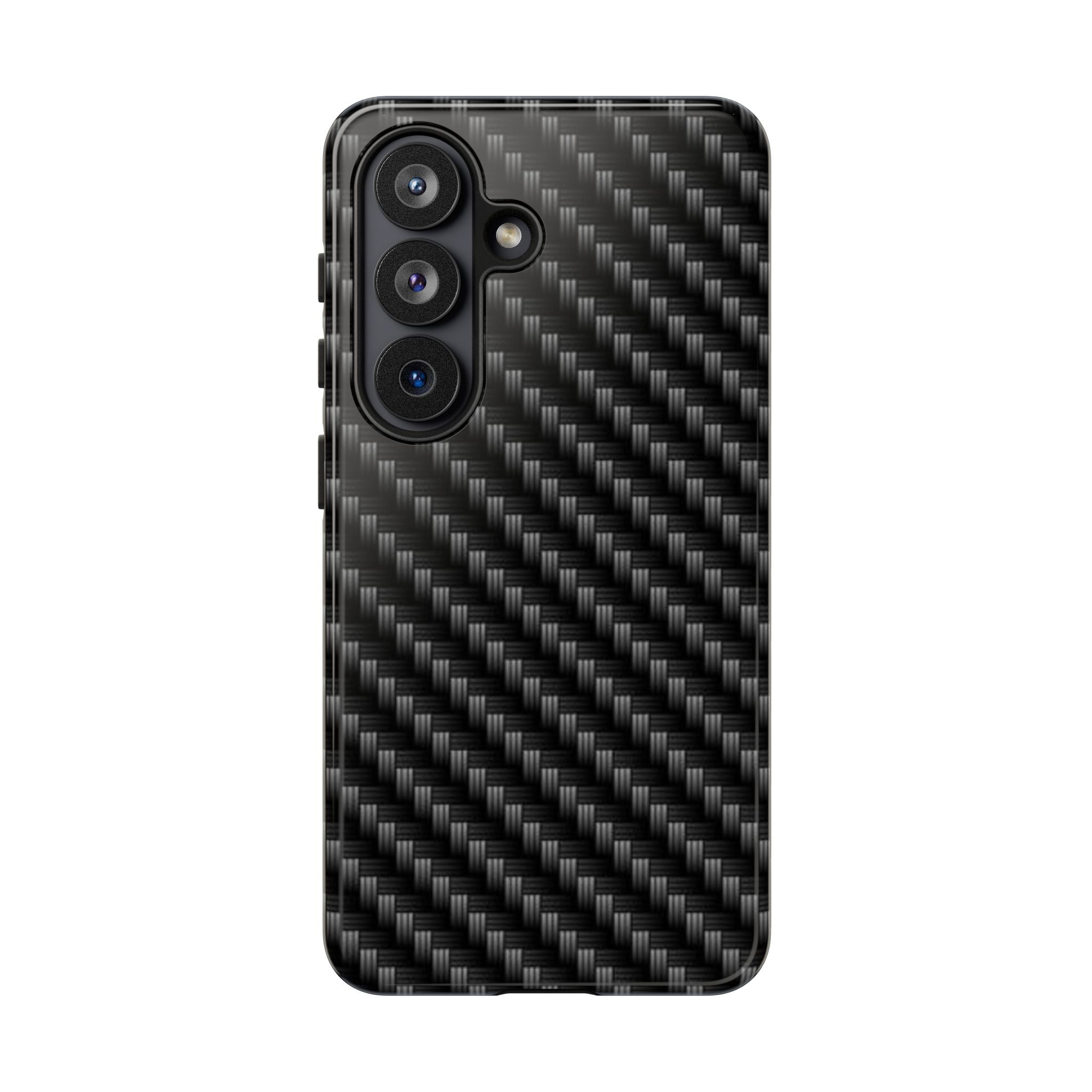 Carbon Fiber Pattern Tough Phone Case - Slim Protective Phone Cover