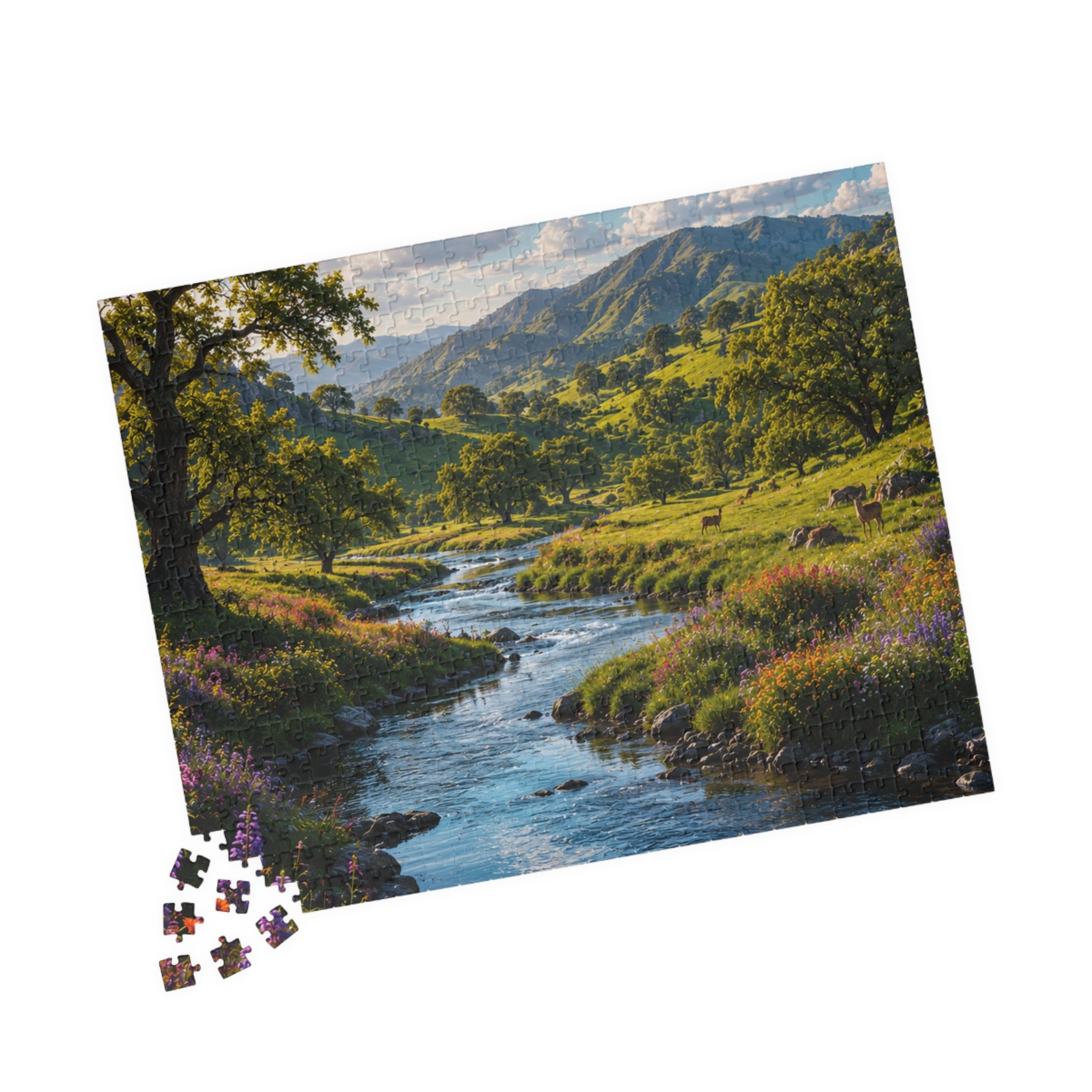 Scenic River Valley Jigsaw Puzzle — 110-1014 pcs Nature Puzzle