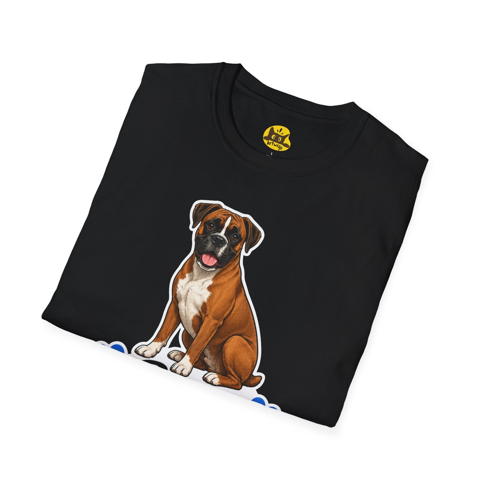 Boxer Papa T-Shirt — Cute Boxer Dog Dad Shirt