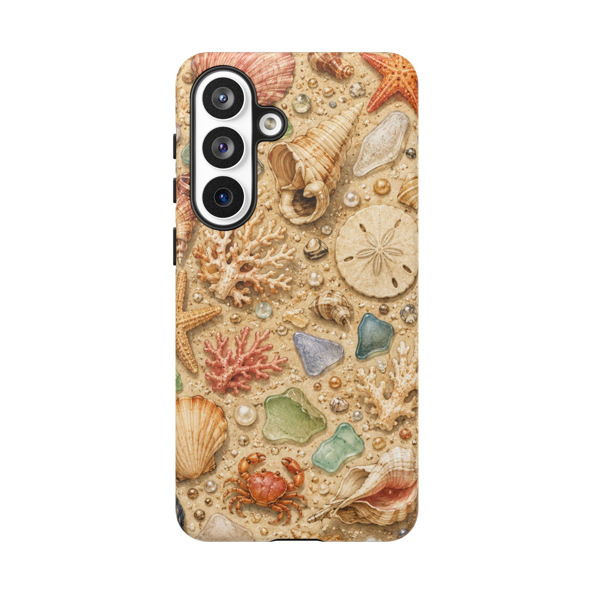Beach Shells Phone Case — Seashell, Starfish & Sea Glass Coastal Design