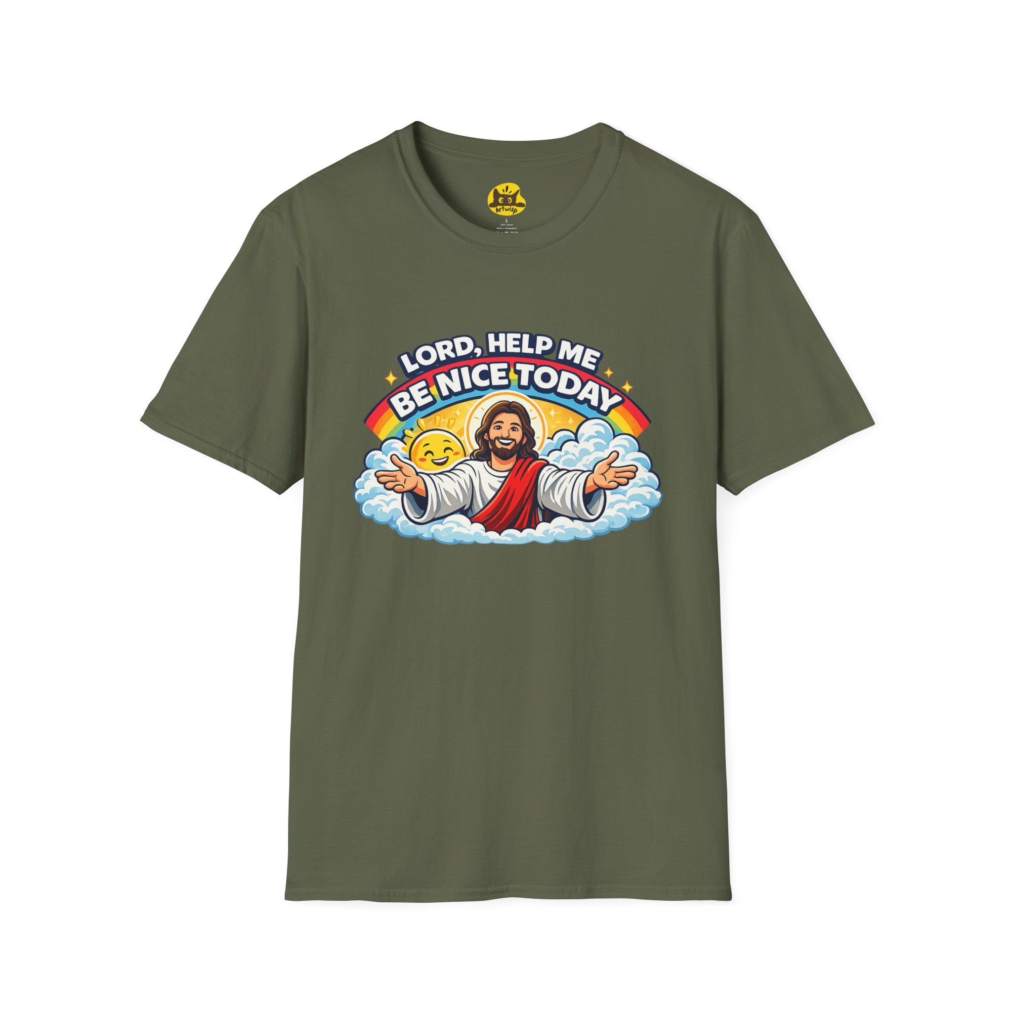 Lord Help Me Be Nice Today T-Shirt — Funny Jesus Christian Tee