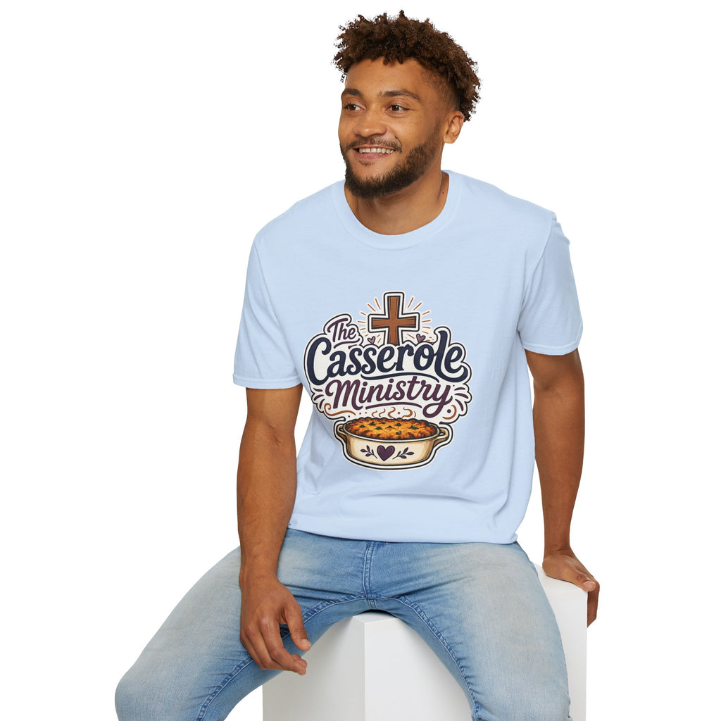 Casserole Ministry T‑Shirt — Faith & Fellowship Church Cooking Crew Tee