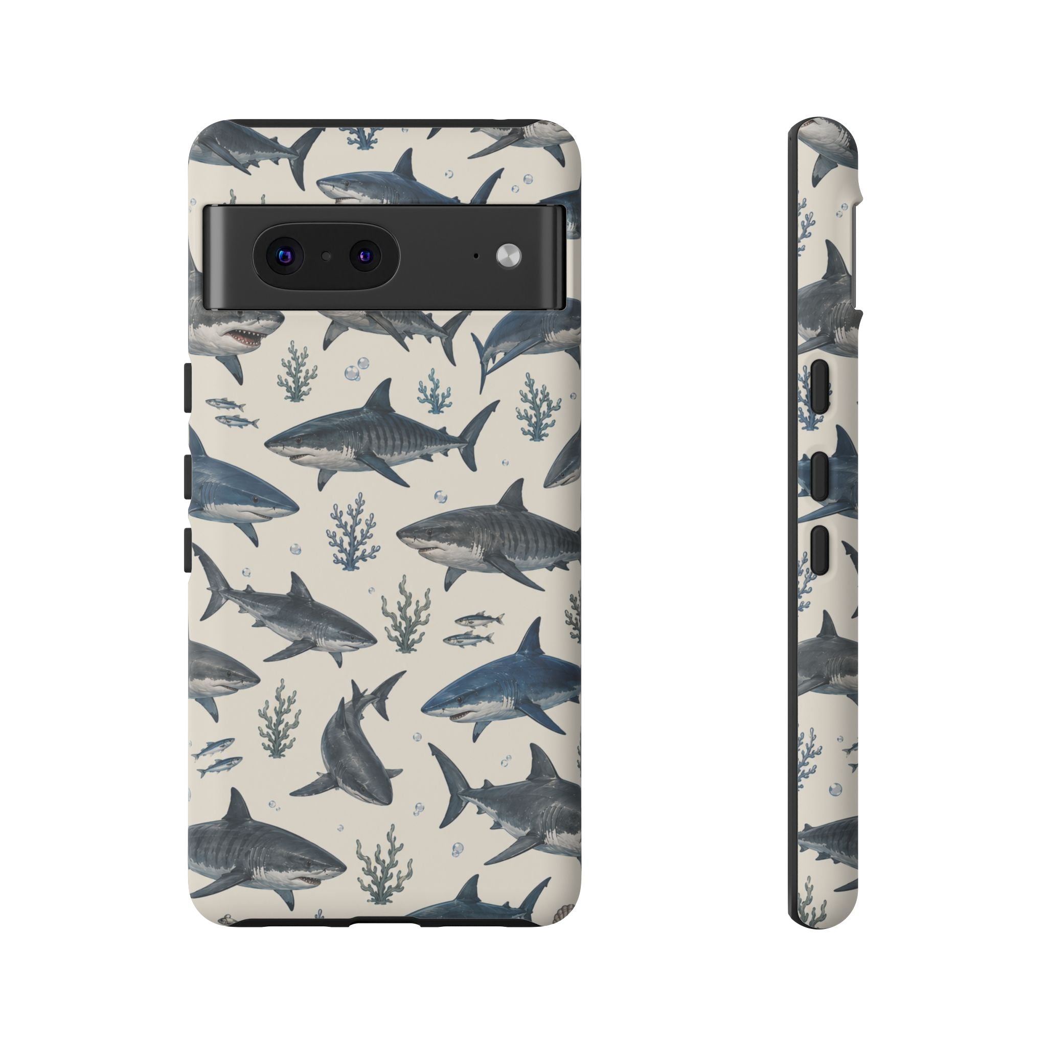 Shark Pattern Phone Case – Nautical Oceanic Phone Cover