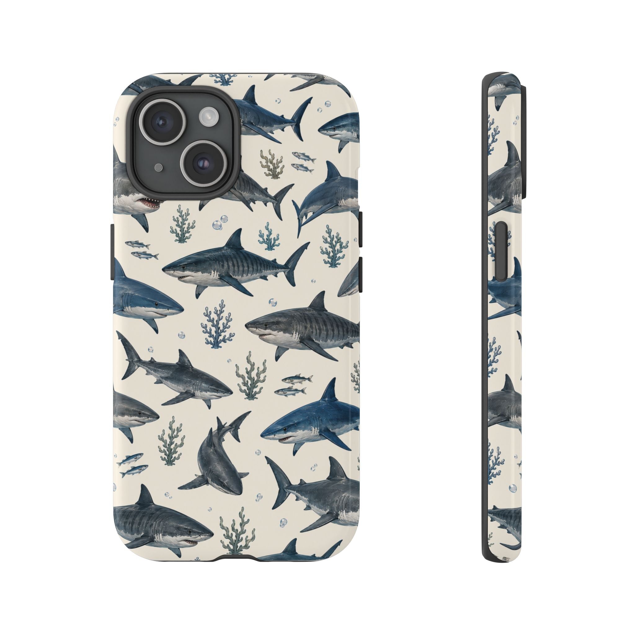 Shark Pattern Phone Case – Nautical Oceanic Phone Cover