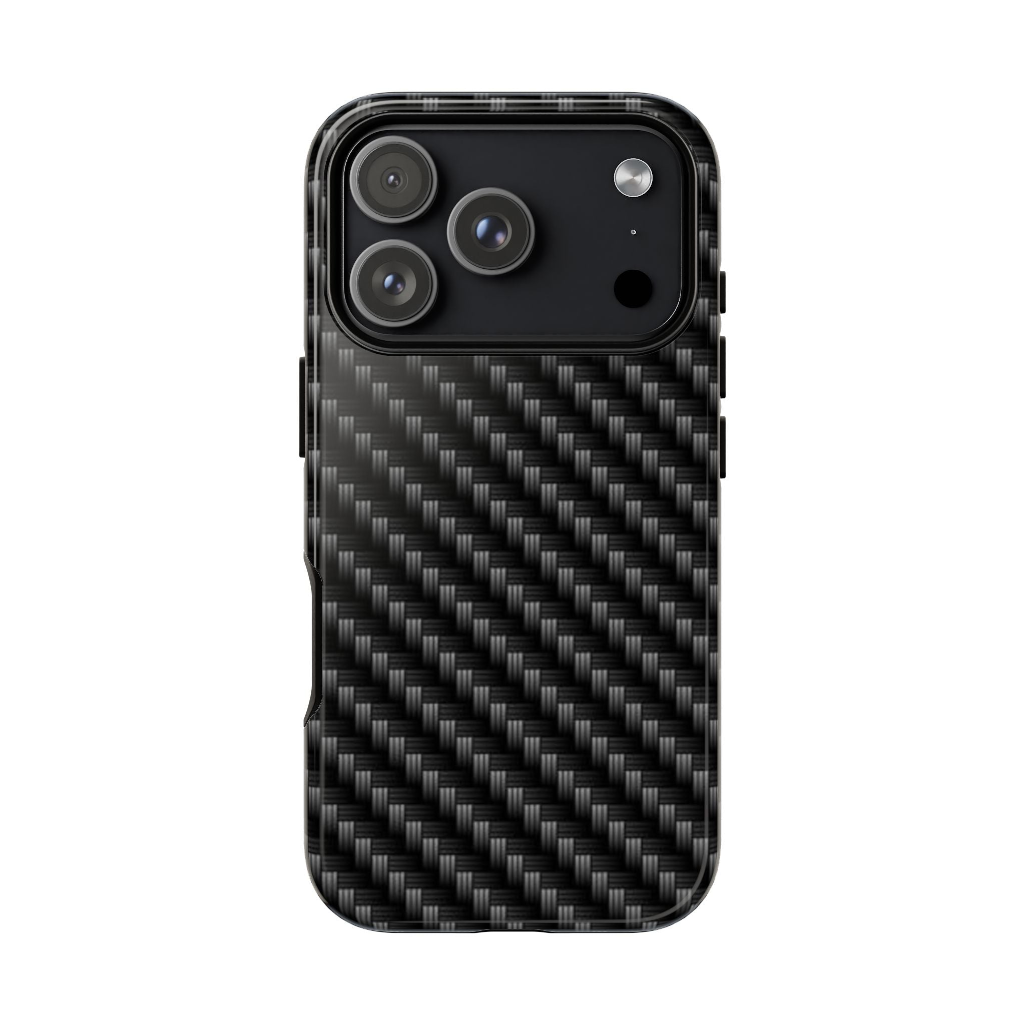 Carbon Fiber Pattern Tough Phone Case - Slim Protective Phone Cover