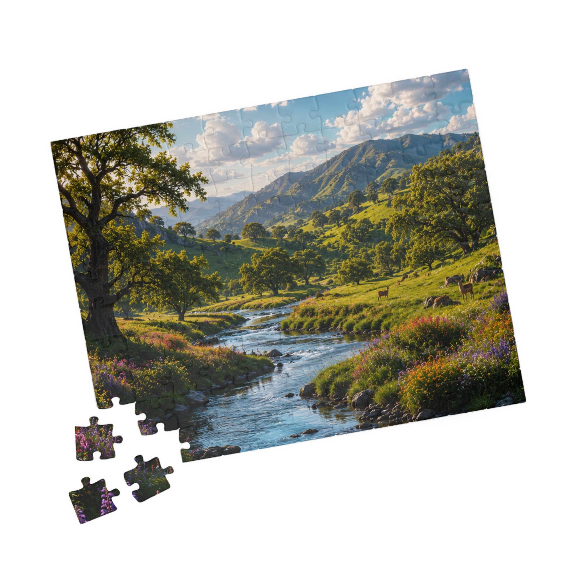 Scenic River Valley Jigsaw Puzzle — 110-1014 pcs Nature Puzzle