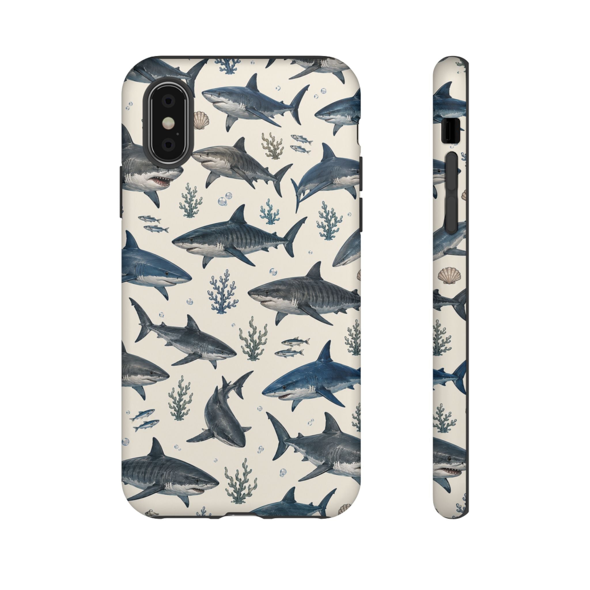 Shark Pattern Phone Case – Nautical Oceanic Phone Cover