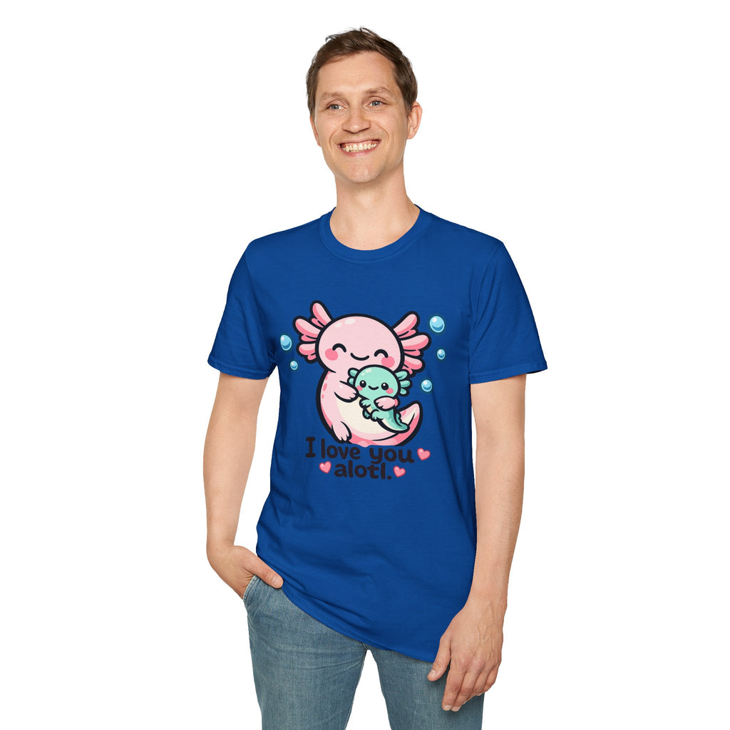 "I love you a lotl" Cute Axolotl Family Tee