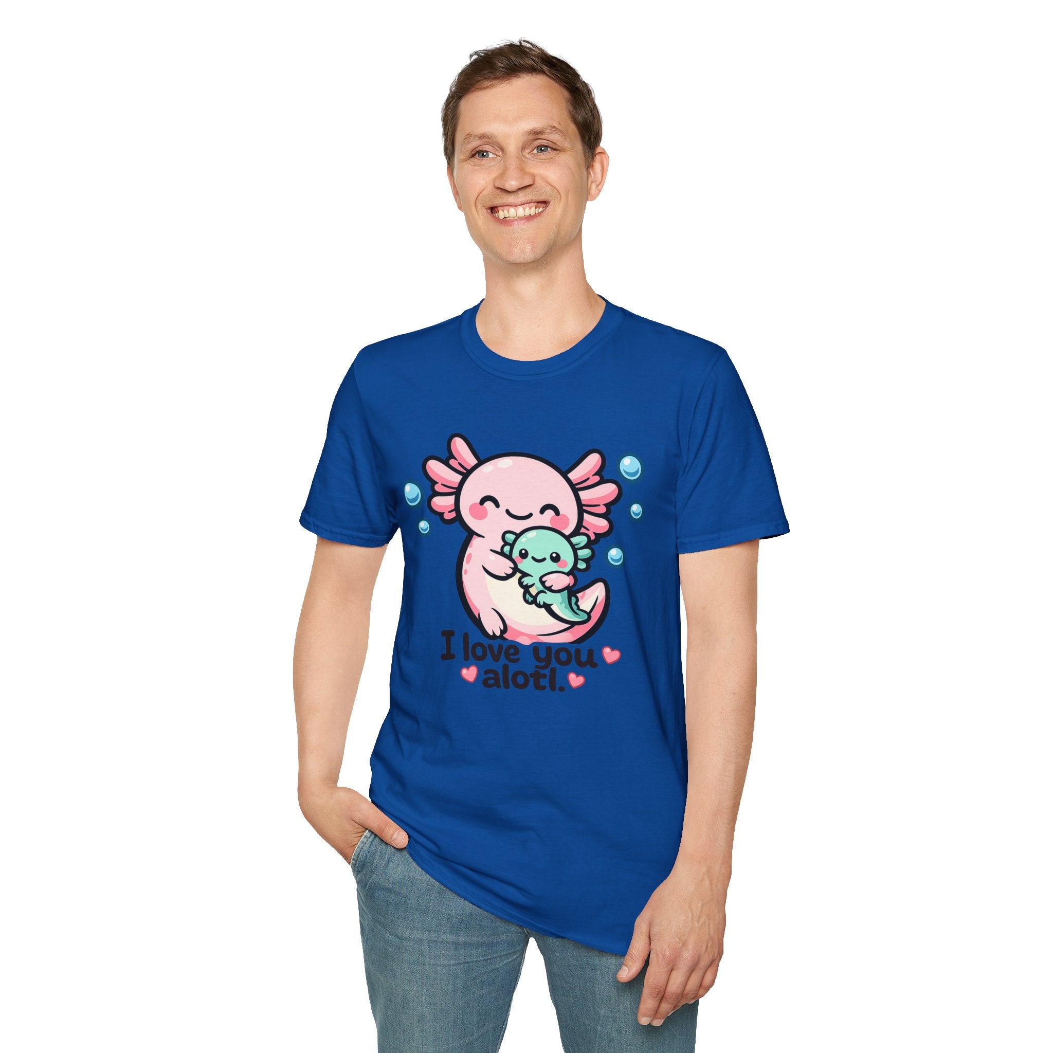 "I love you a lotl" Cute Axolotl Family Tee