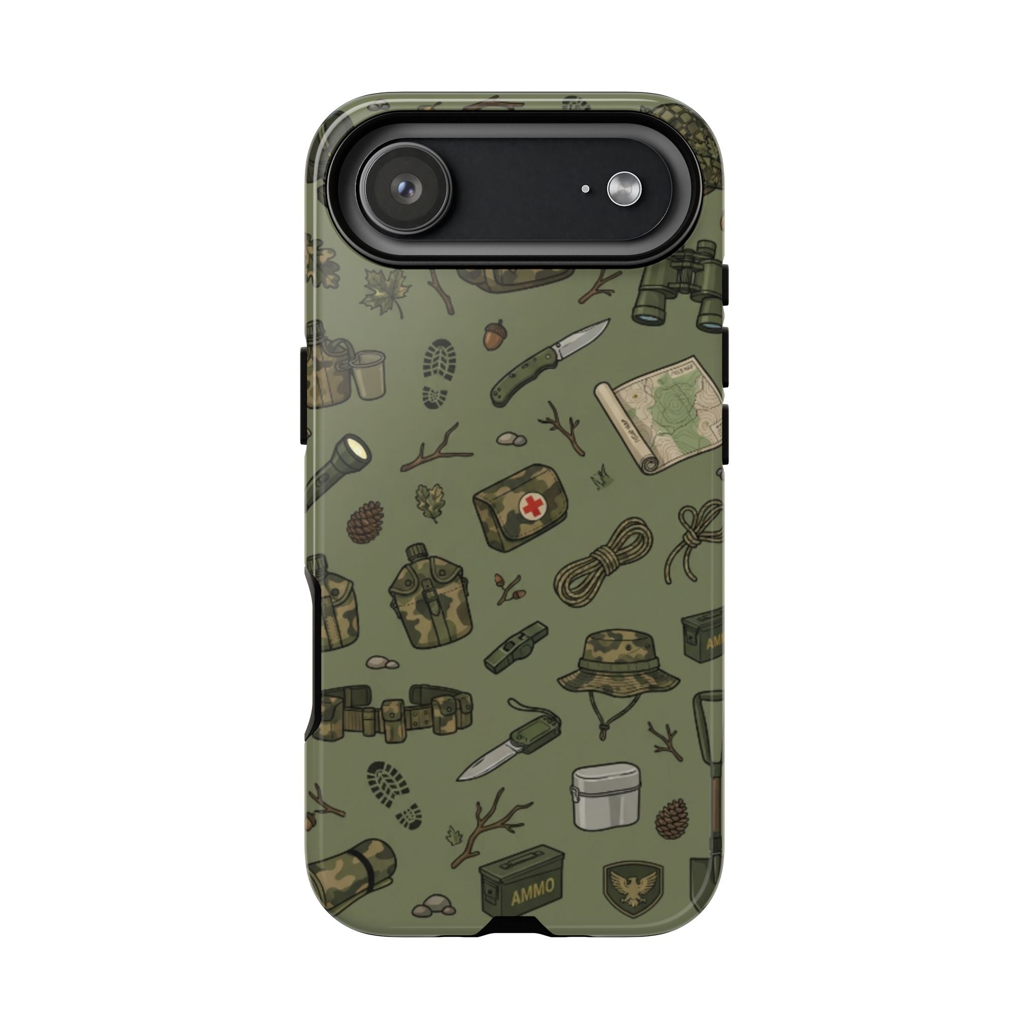 Tactical Gear Phone Case — Military Camping Outdoor Pattern
