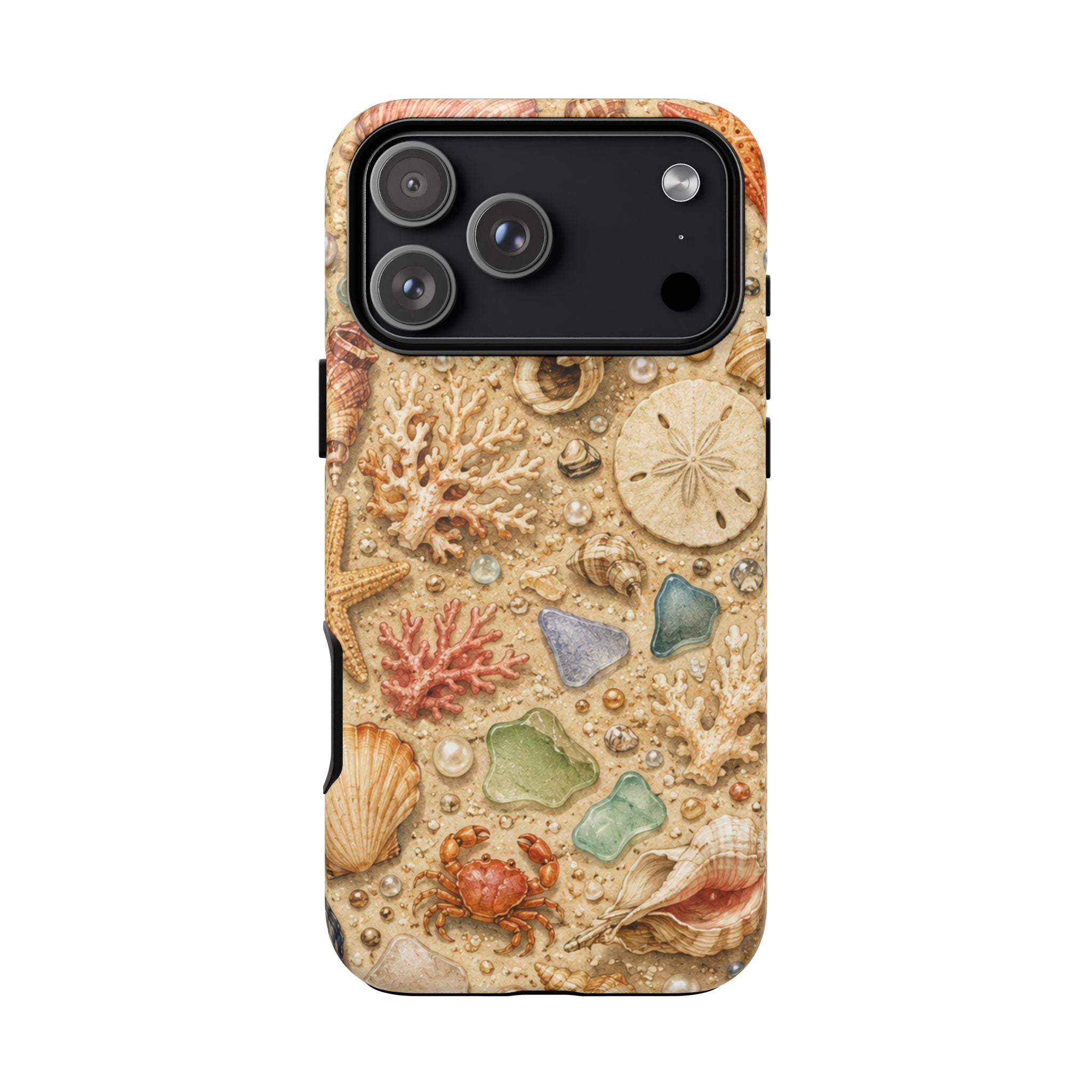 Beach Shells Phone Case — Seashell, Starfish & Sea Glass Coastal Design