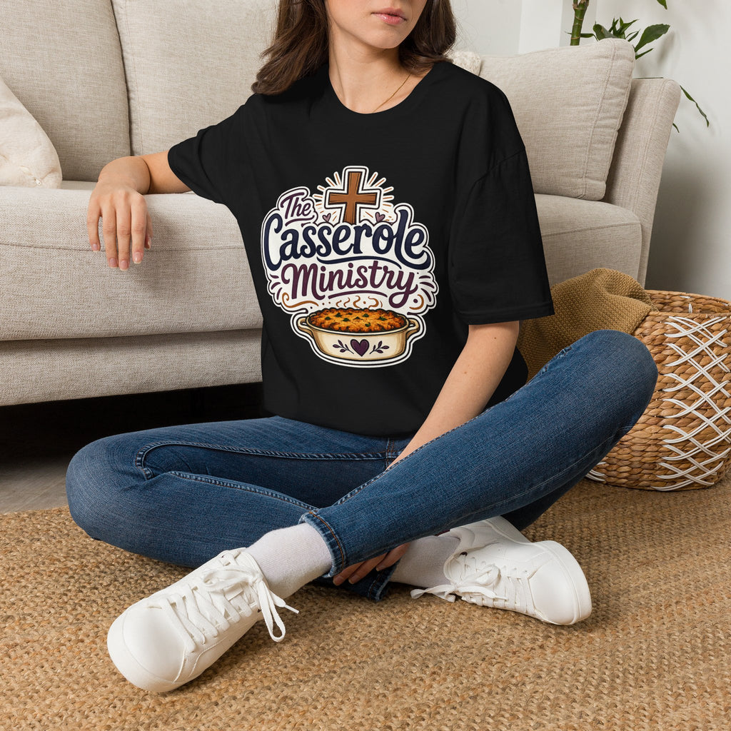 Casserole Ministry T‑Shirt — Faith & Fellowship Church Cooking Crew Tee