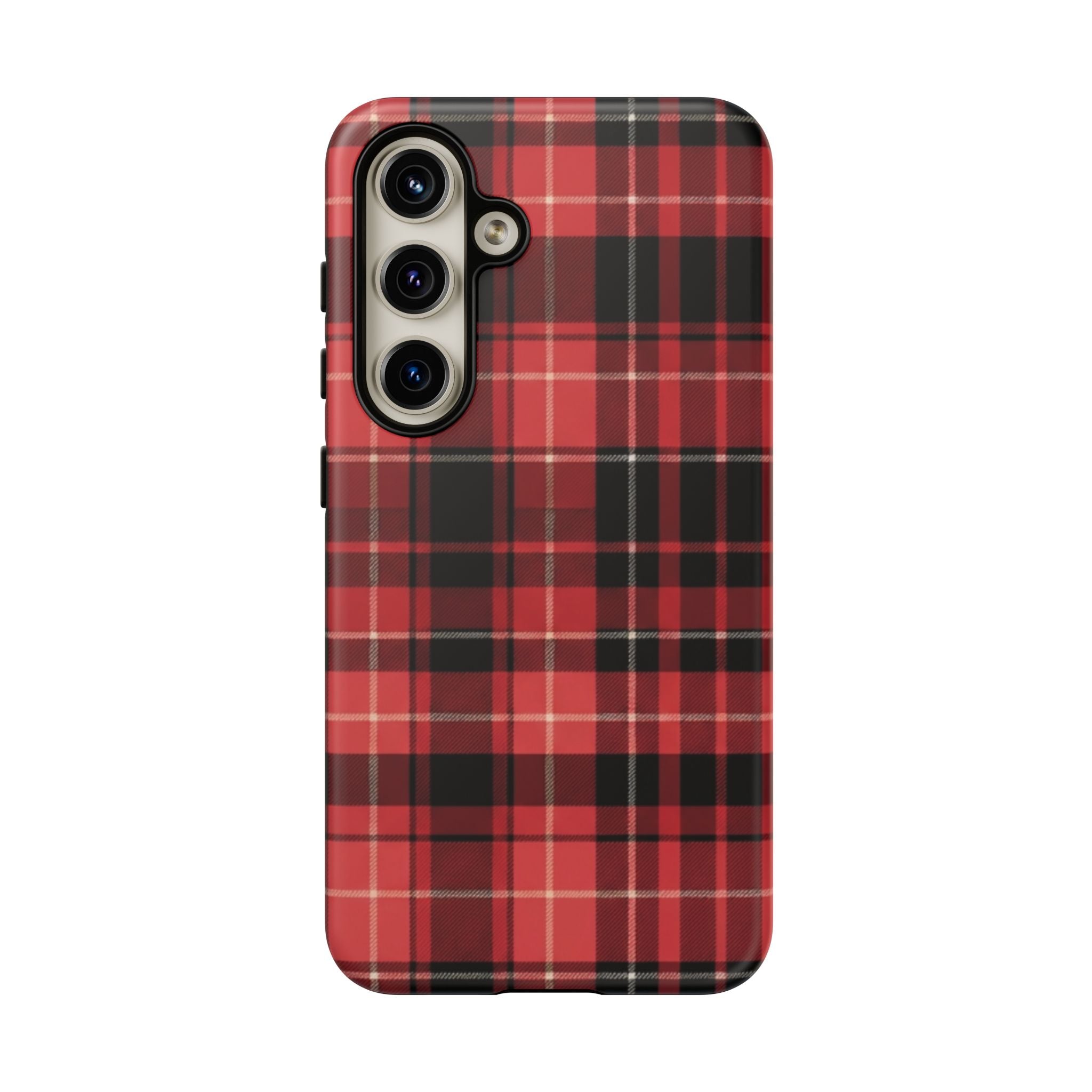 Red Black Buffalo Plaid Tough Phone Case