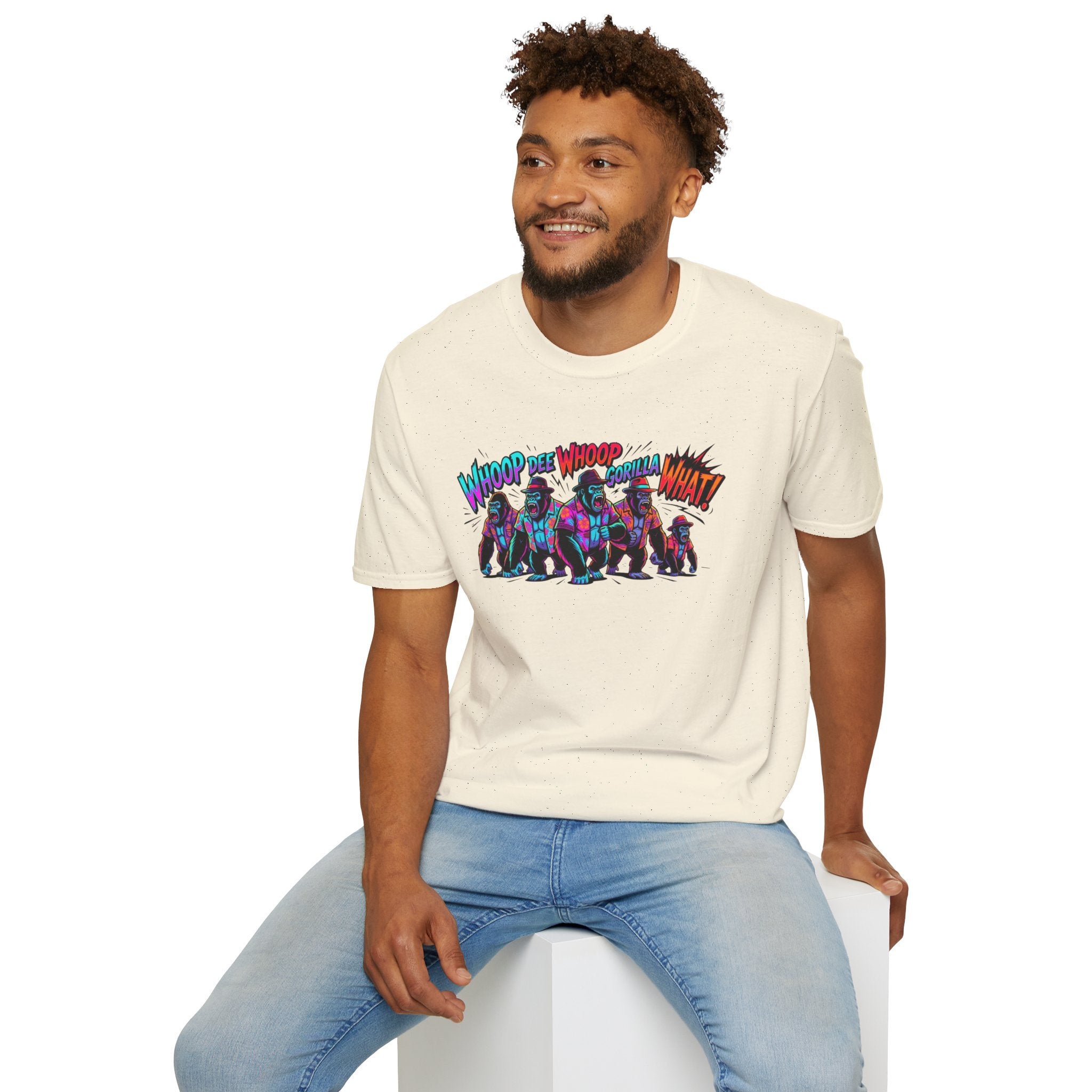 Gorilla Comic Pop Art T-Shirt — "Whoop Dee Whoop Gorilla What!" Graphic Tee