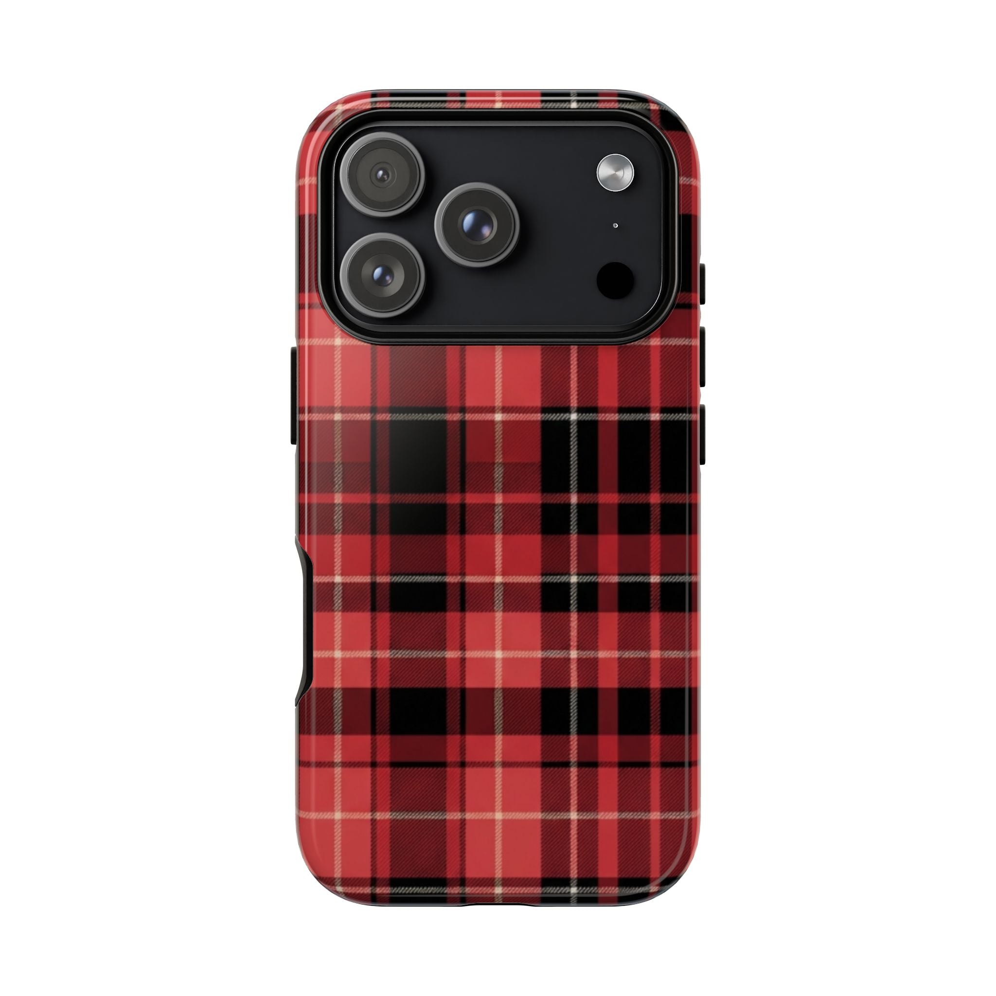 Red Black Buffalo Plaid Tough Phone Case